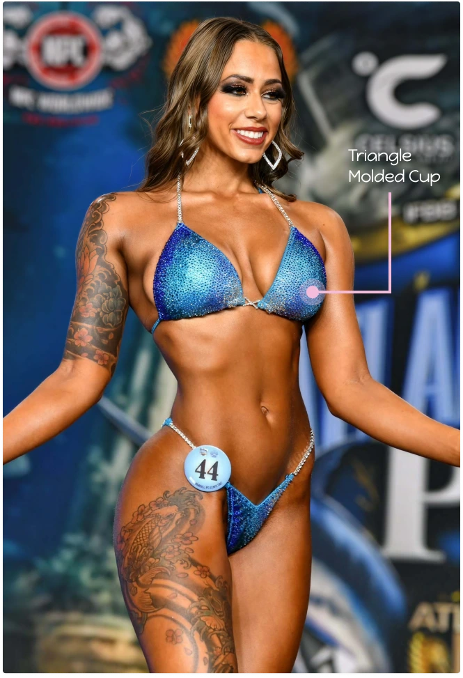Model Wearing triangle-molded-cup