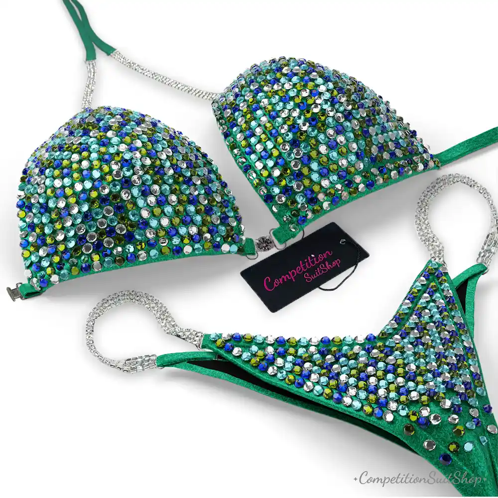 Green Blue Crystal Seas Wellness Competition Suit (BM151-7W)