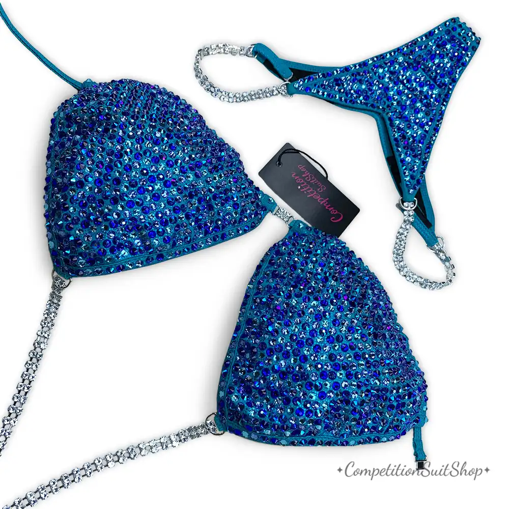 Aquamarine Temptation Bikini Competition Suit (B169)