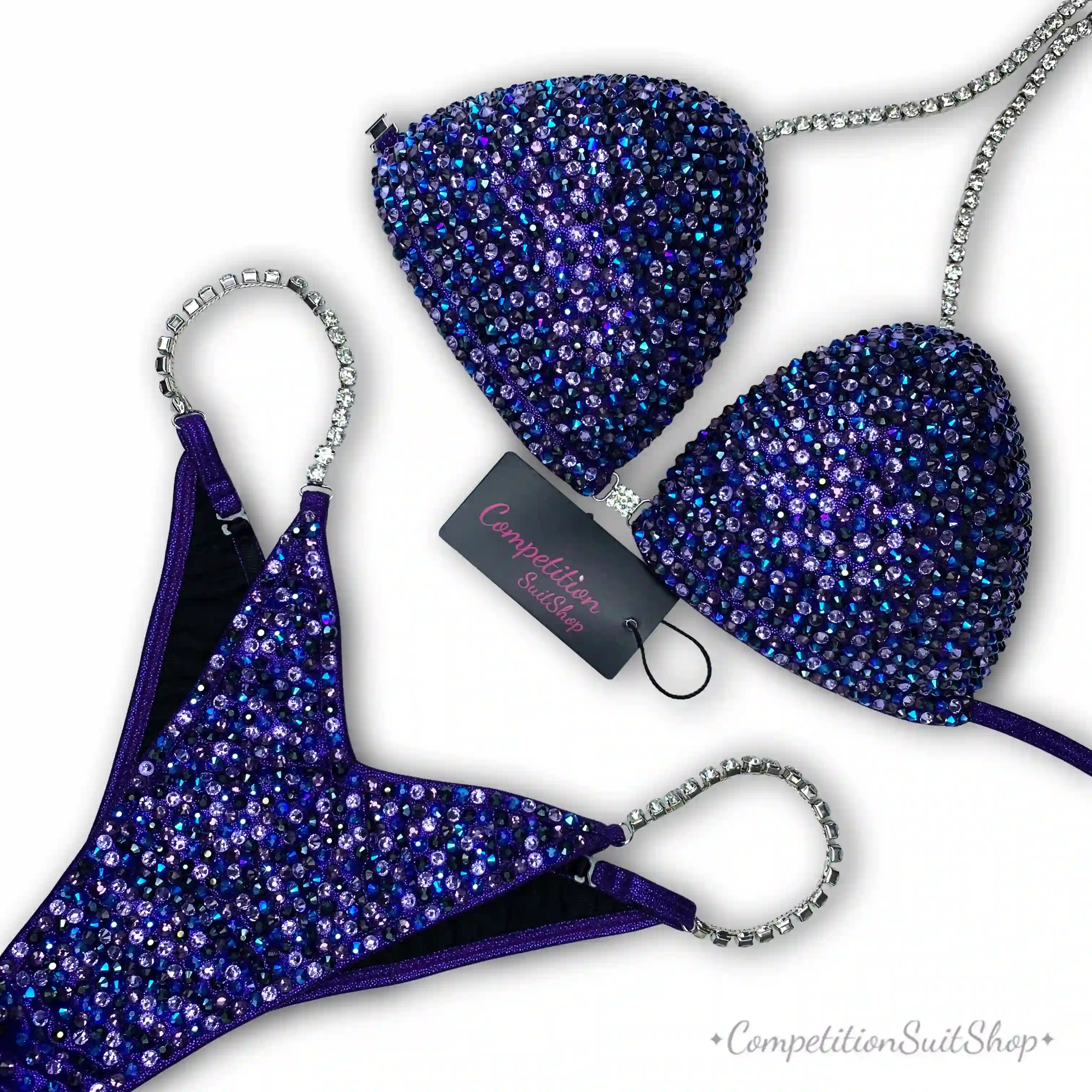 Candylicious Purple Blue Bikini Competition Suit (B151)