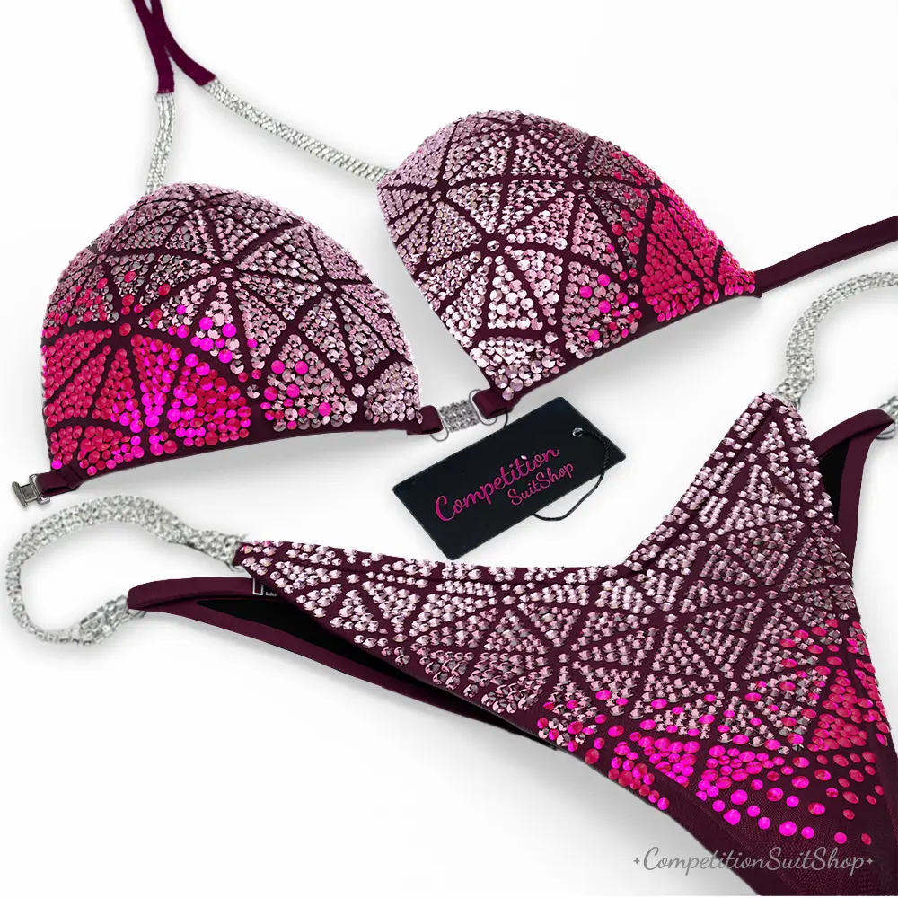 Neon Rose Obsidian Competition Bikini BM230-9