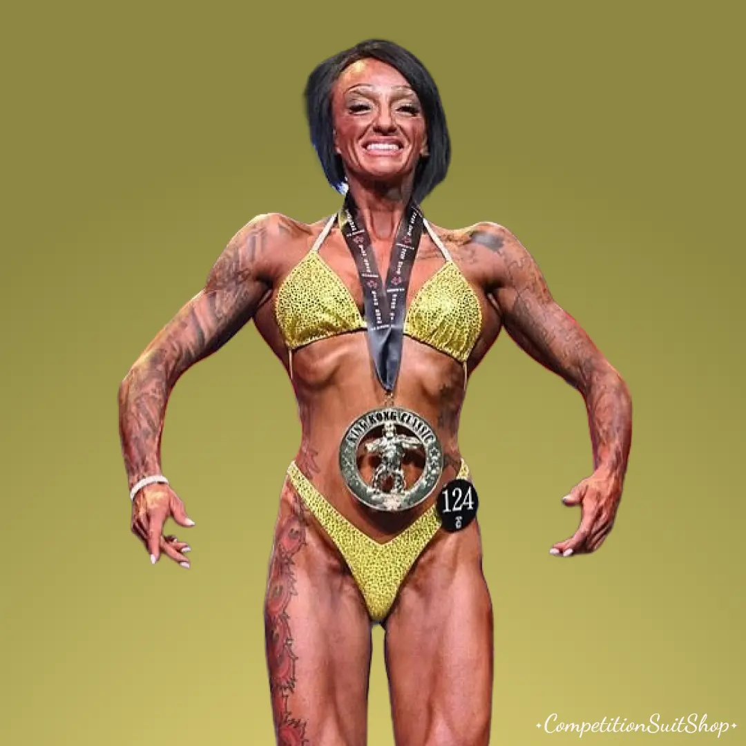 Golden Radiance Figure Competition Suit F1036
