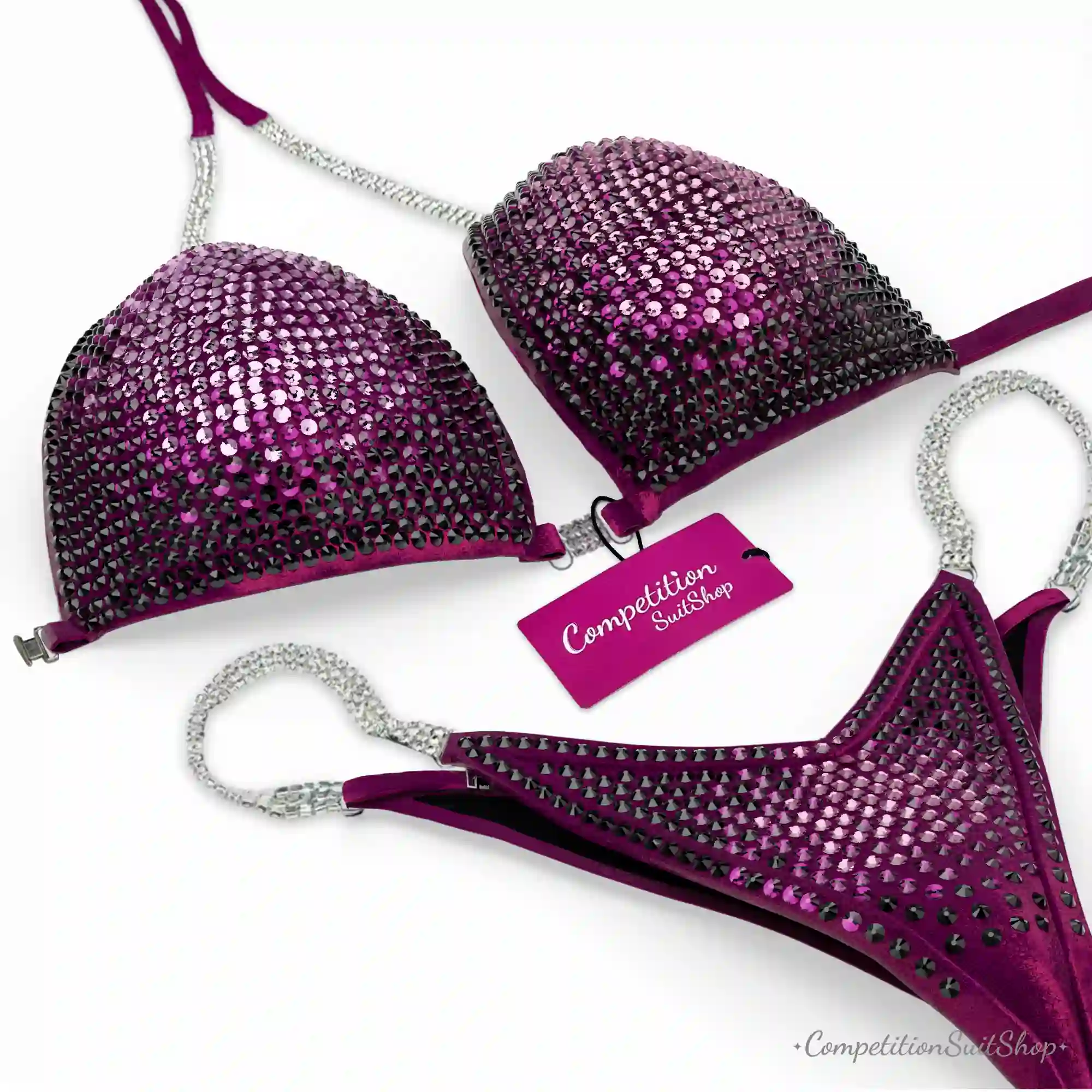 Black Cherry Wellness Competition Bikini BM209-1W