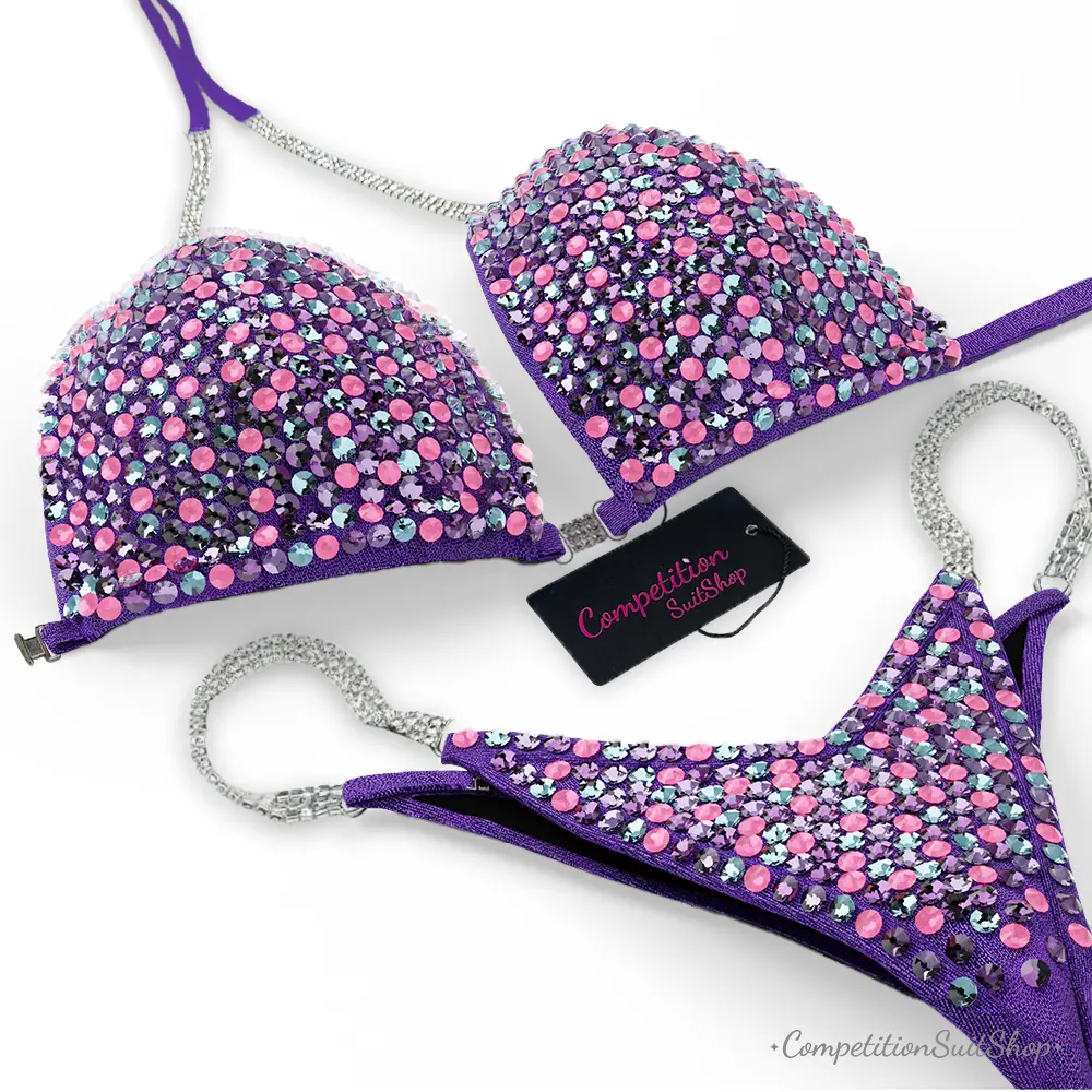 Purple Prism Bikini Competition Suit BM151-55