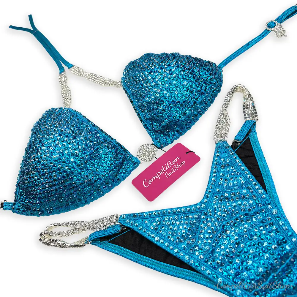 Glacial Turquoise Wellness Competition Bikini B252W