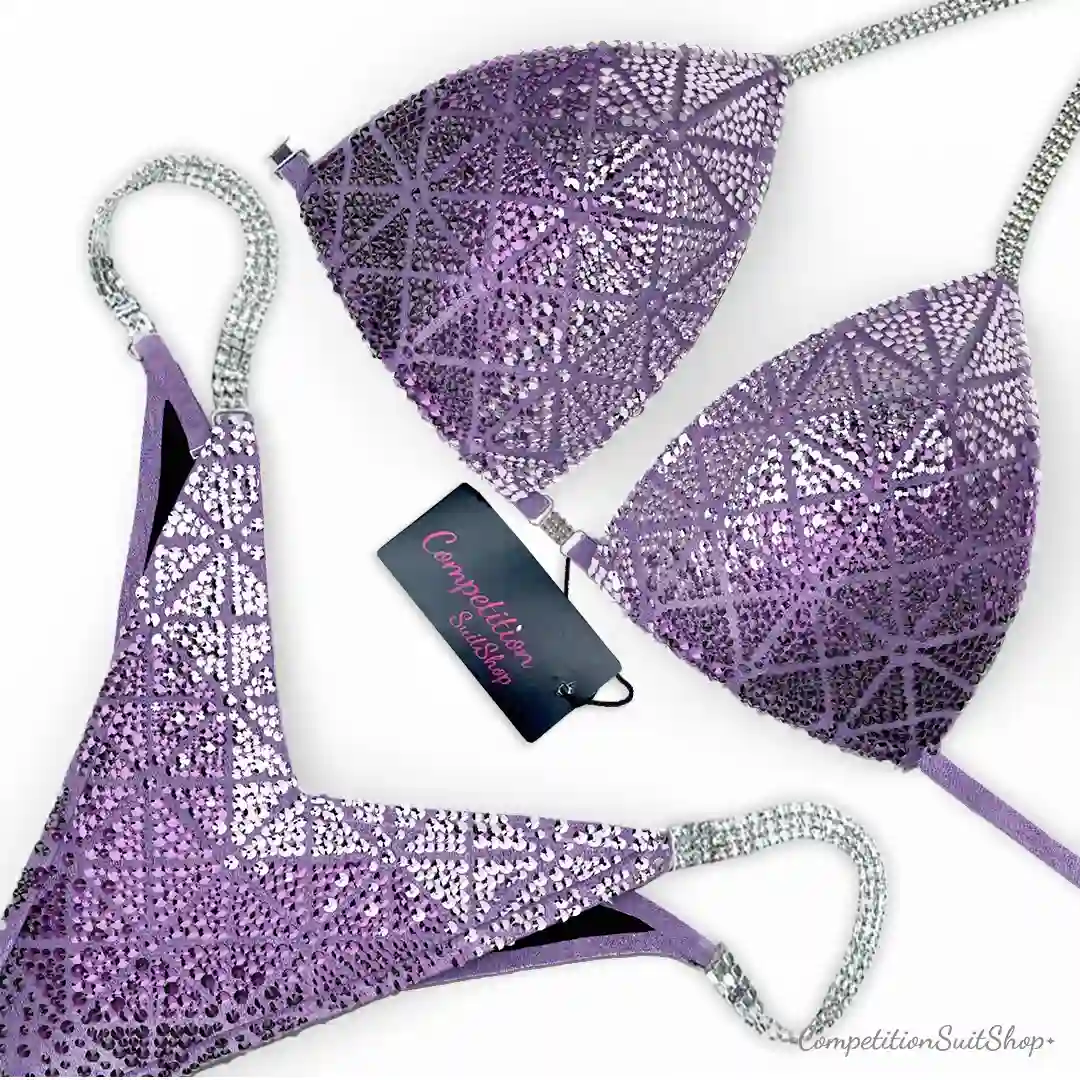 Lilac Purple Obsidian Competition Bikini BM230-4