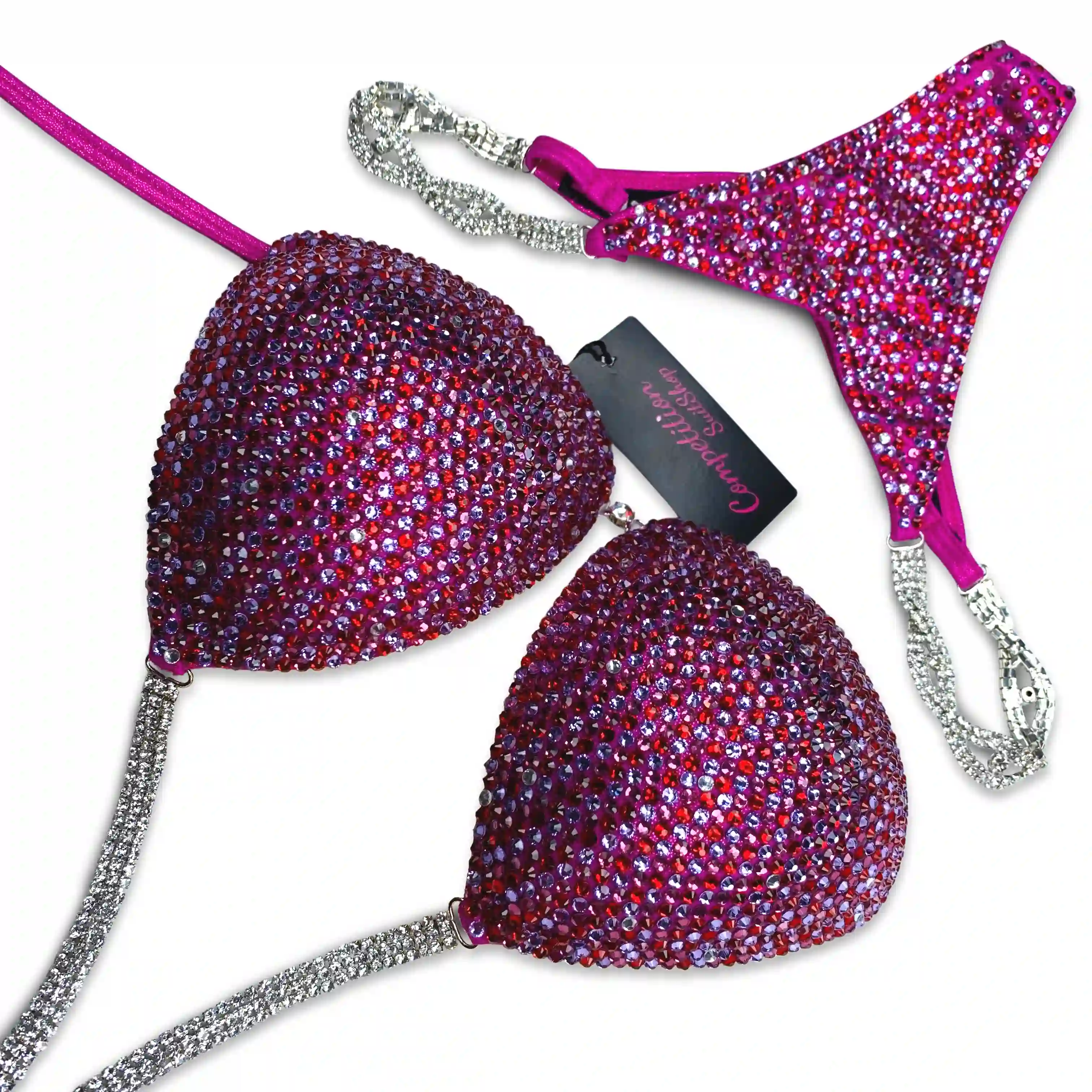 Pink Purle Candylicious Competition Bikini Suit (B163)