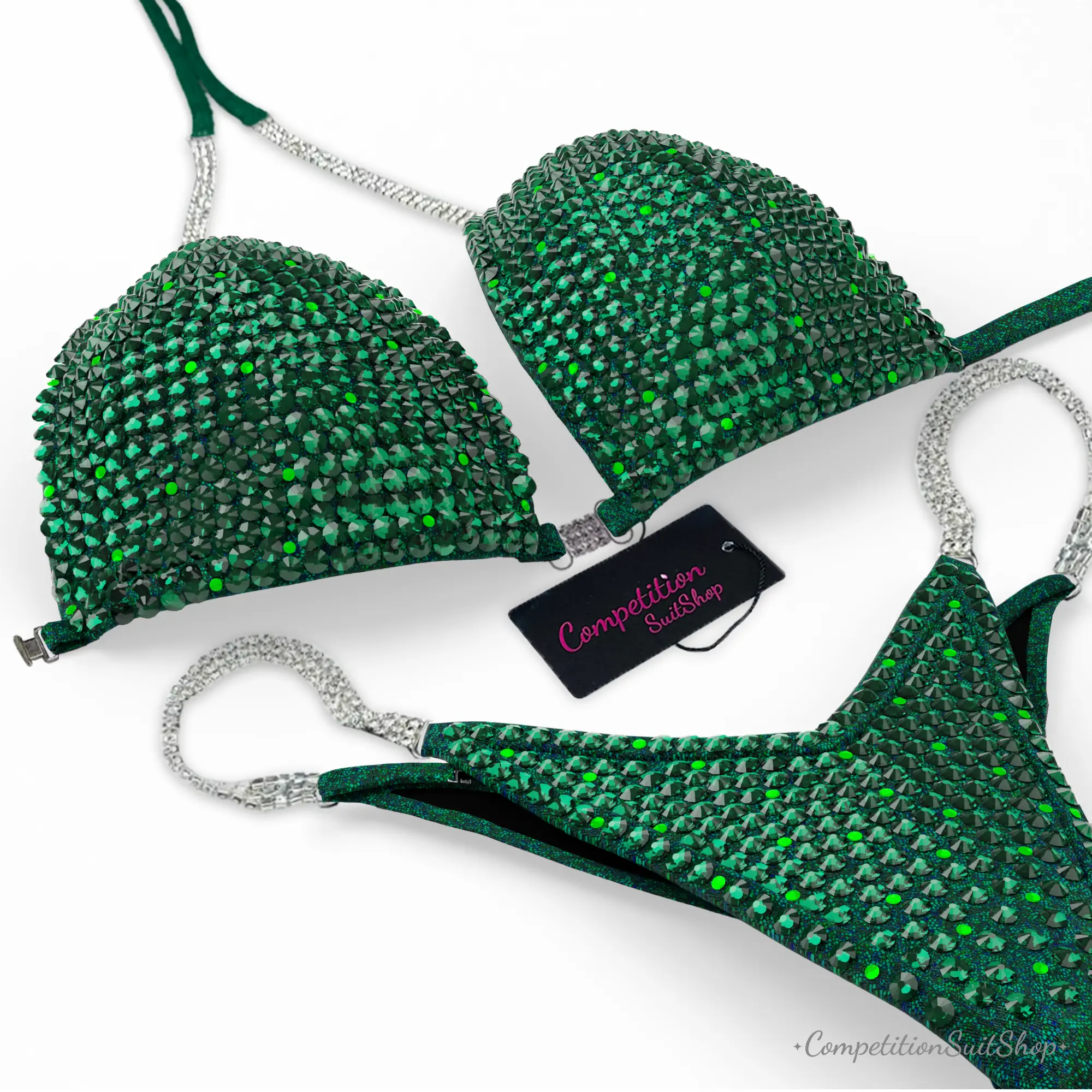 Neon Emerald Wellness Competition Suit BM202-3W