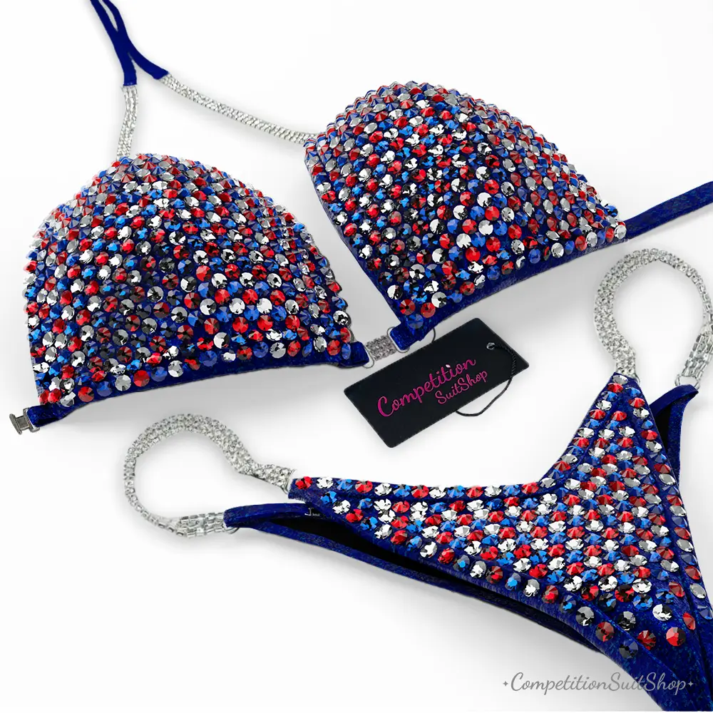 Royal Sapphire Glint Wellness Competition Suit BM175-3W
