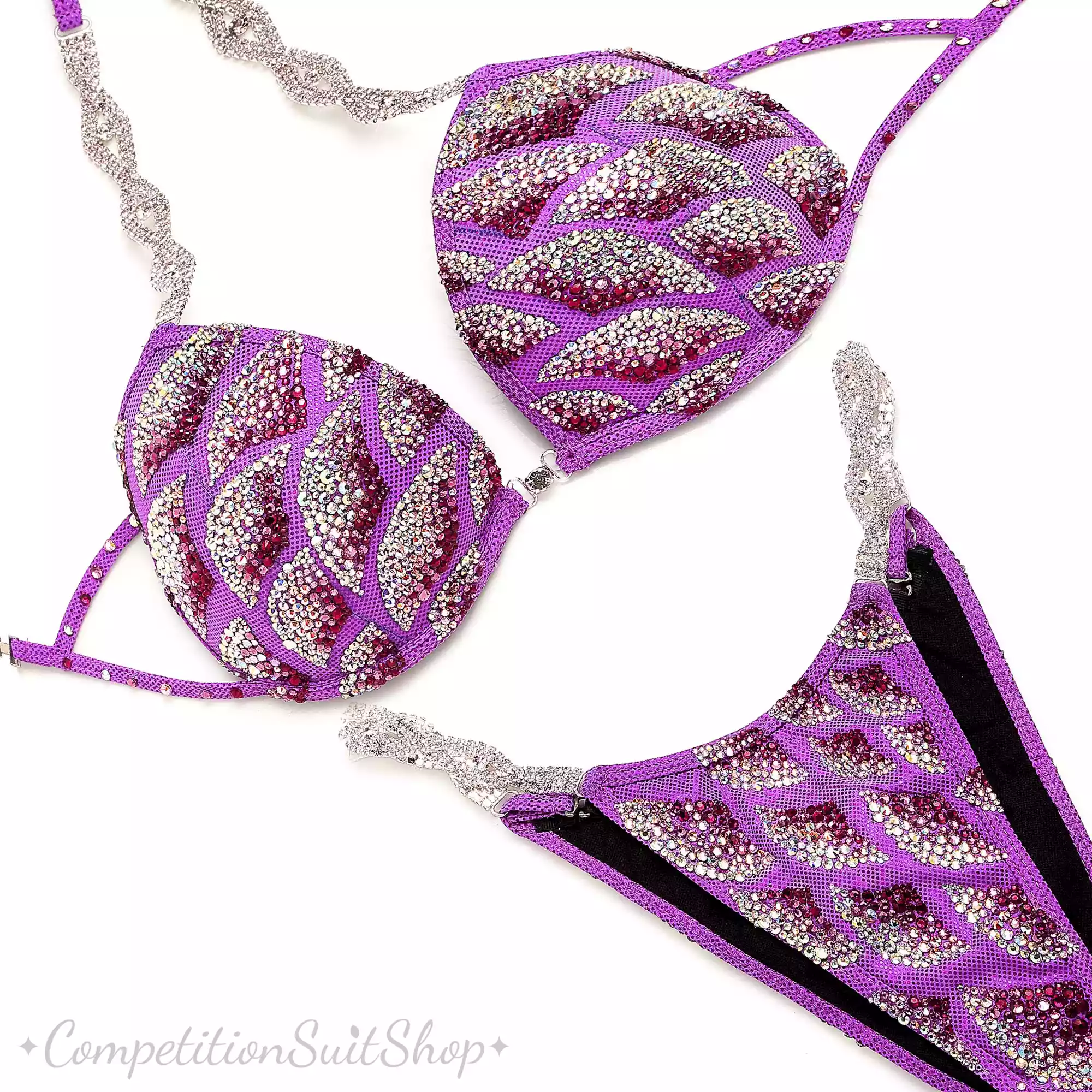 Purple Distinction Bikini Competition Suit