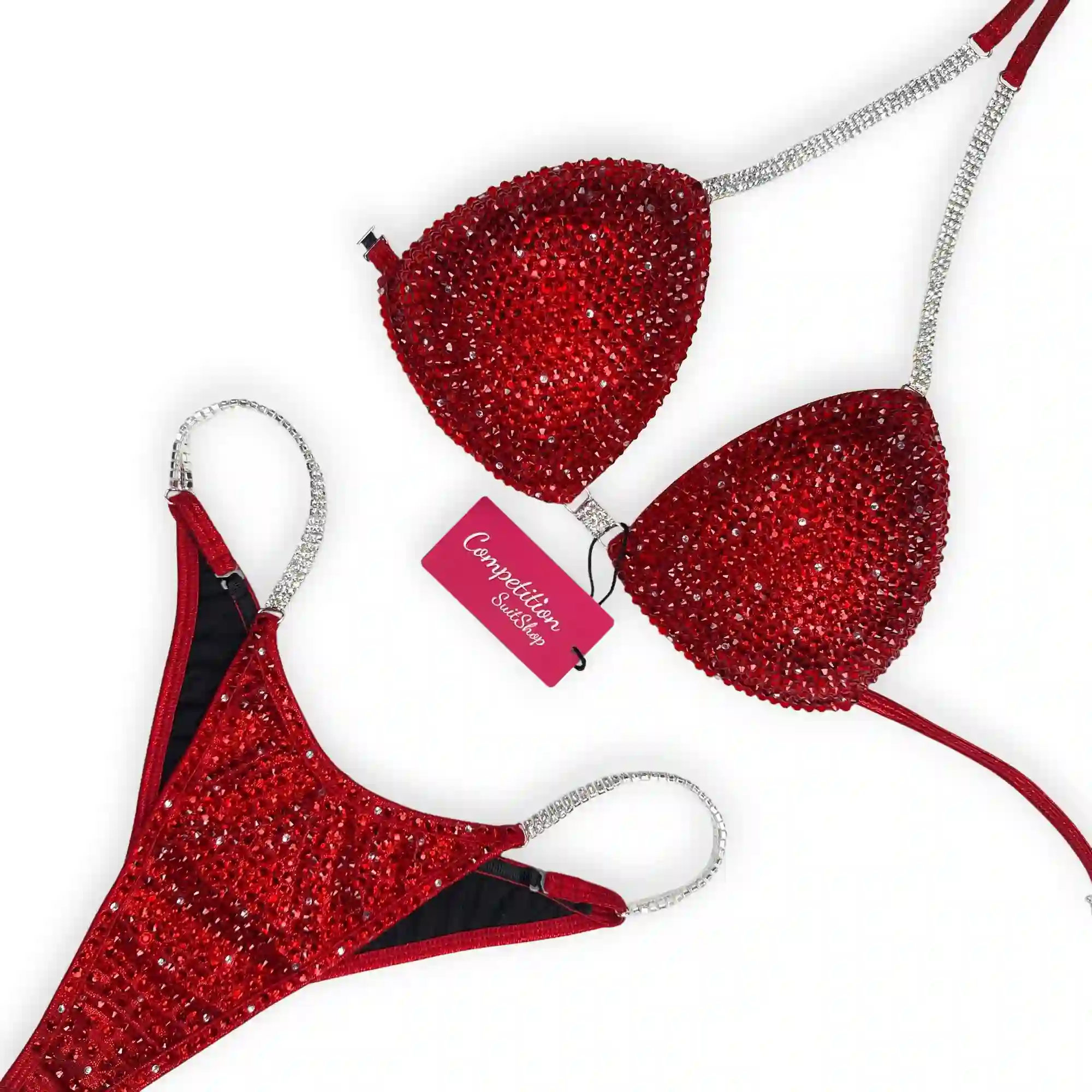 Sparkling Crimson Blaze Stage Bikini BM202-2