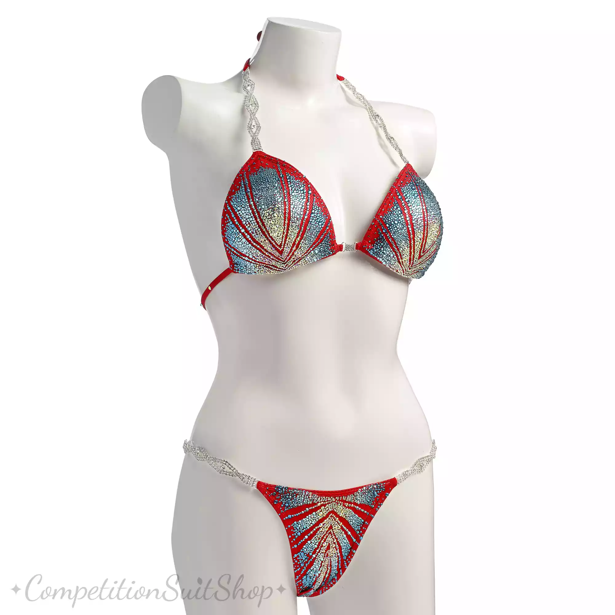 Fire And Ice Bikini Competition Suit New