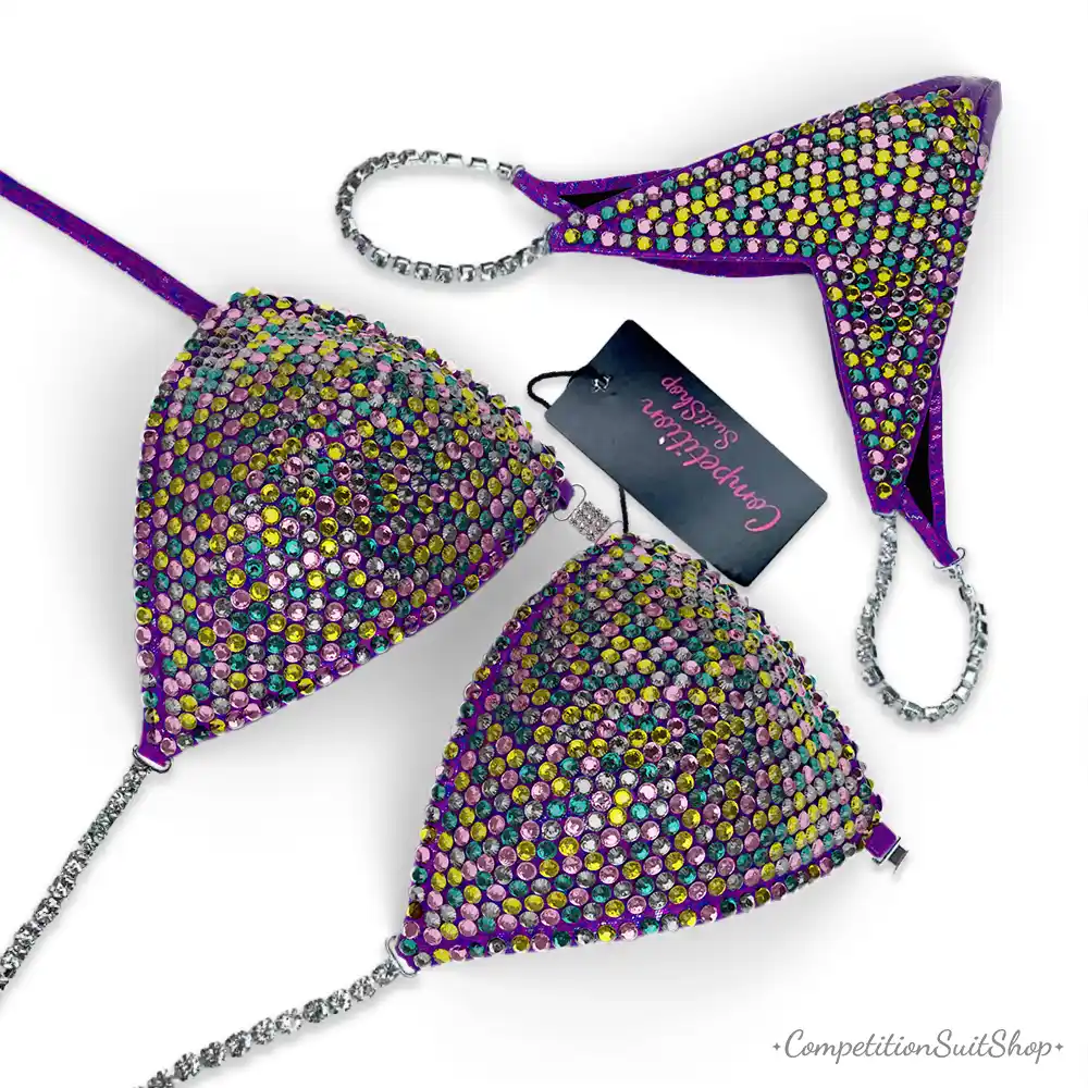 Purple Pastel Fusion Delight Bikini Competition Suit (BM151-3)