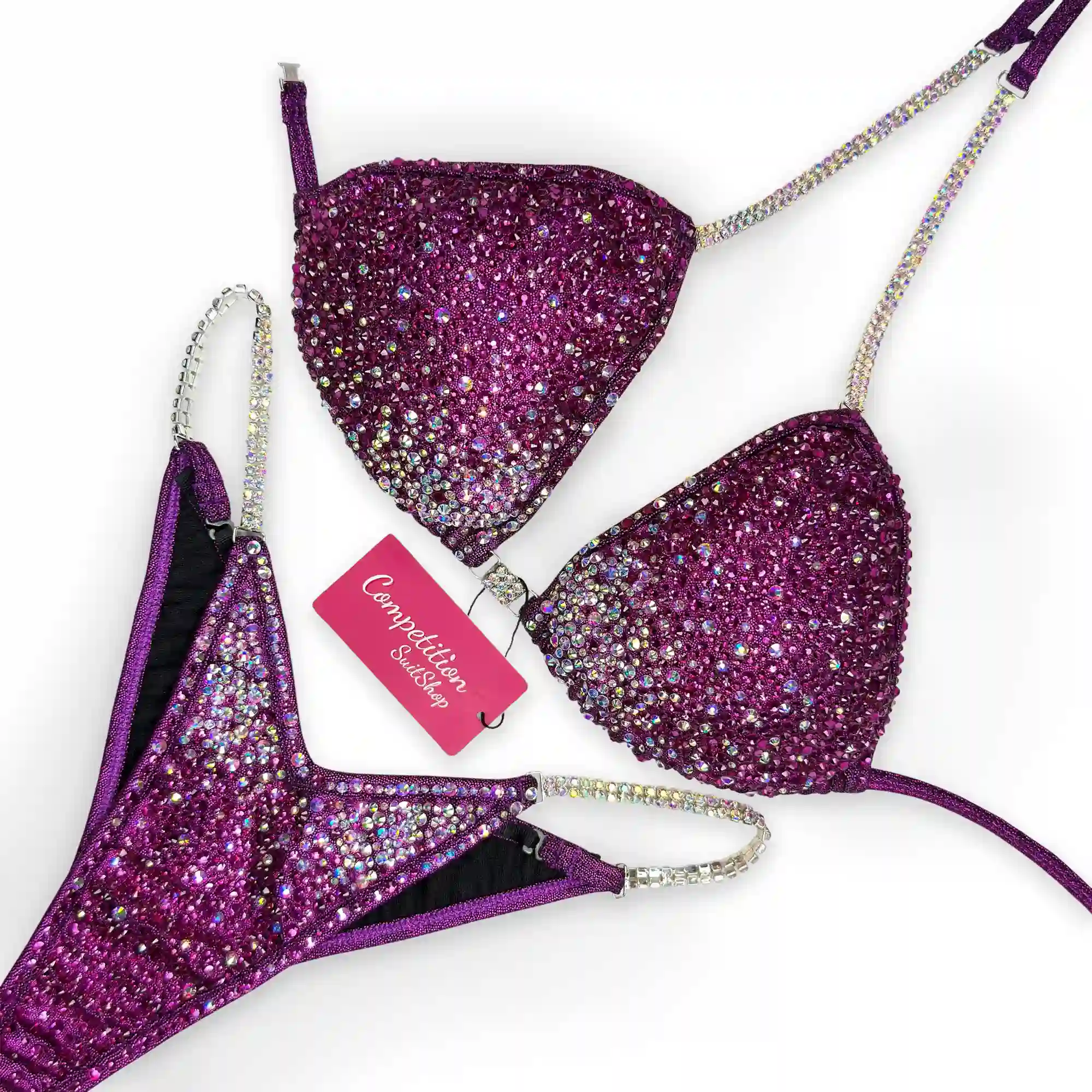 Magenta Glam Competition Bikini B234