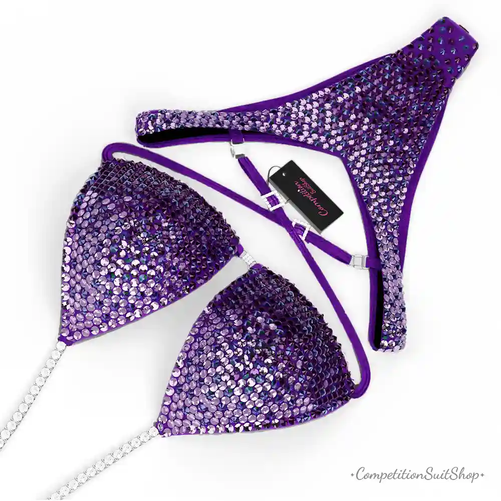 Lavender Luxe Figure Competition Suit FM173-4