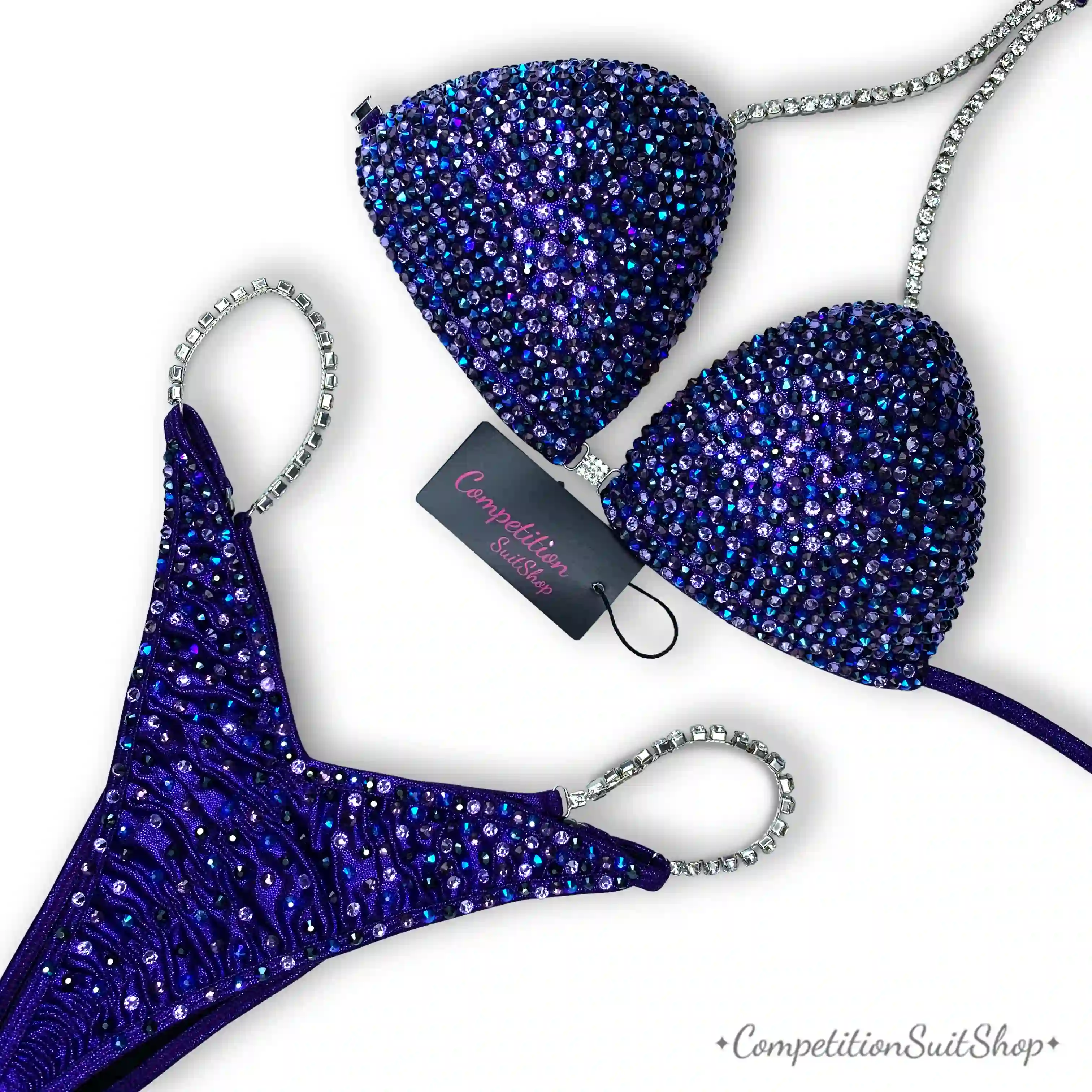 Candylicious Purple Blue Bikini Competition Suit (B151)