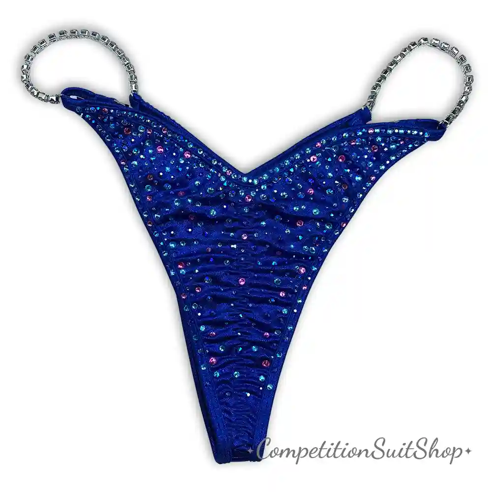 Blue Pink Virtus Bikini Competition Suit (B146)