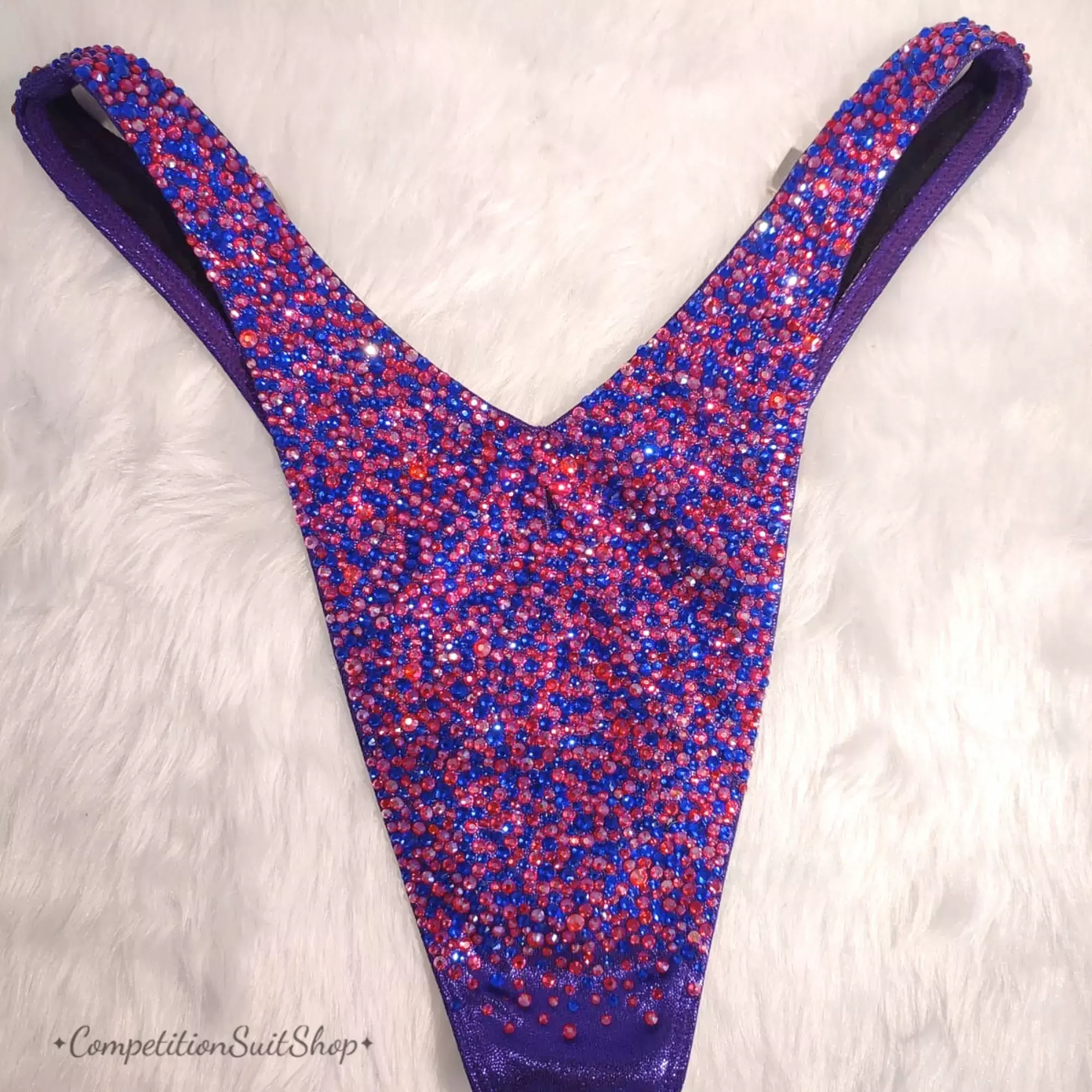 Candylicious Purple Blue Figure Competition Suit-F1023