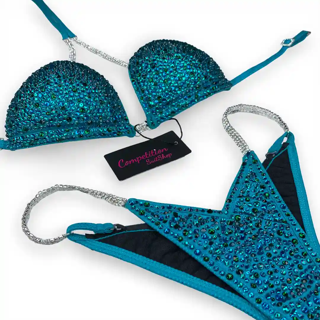 Blue And Teal Twilight Wellness Competition Suit B182W