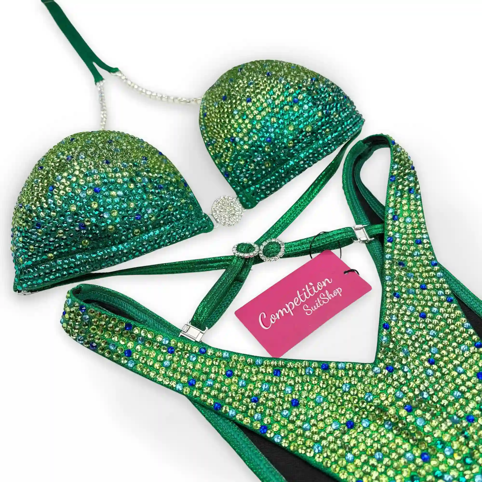 Starry Green Blue Figure Suit FM197-8W