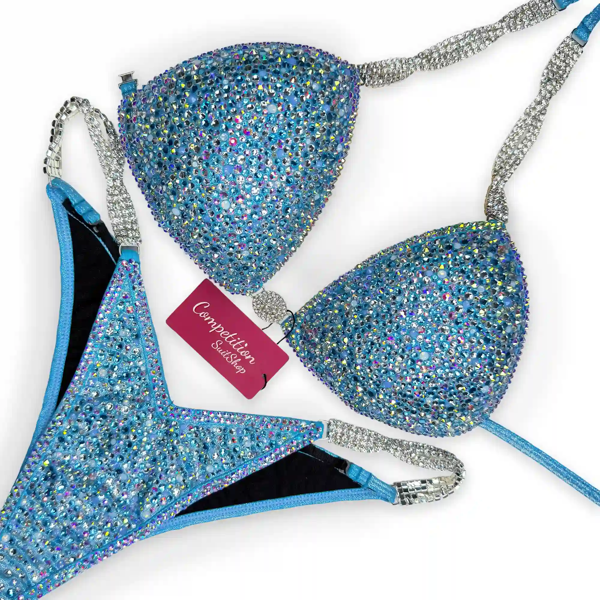 Ice Blue Competition Bikini B233