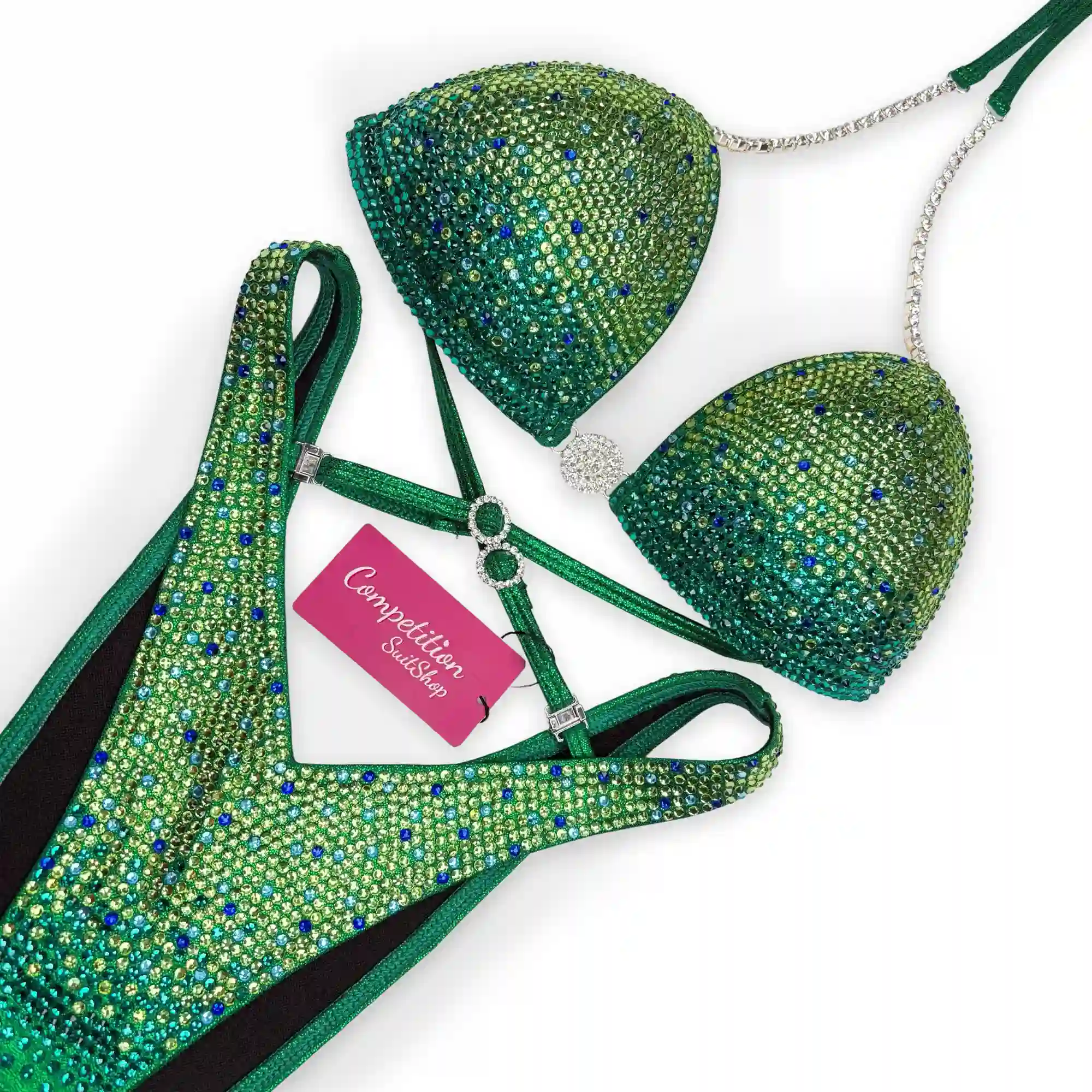 Starry Green Blue Figure Suit FM197-8W