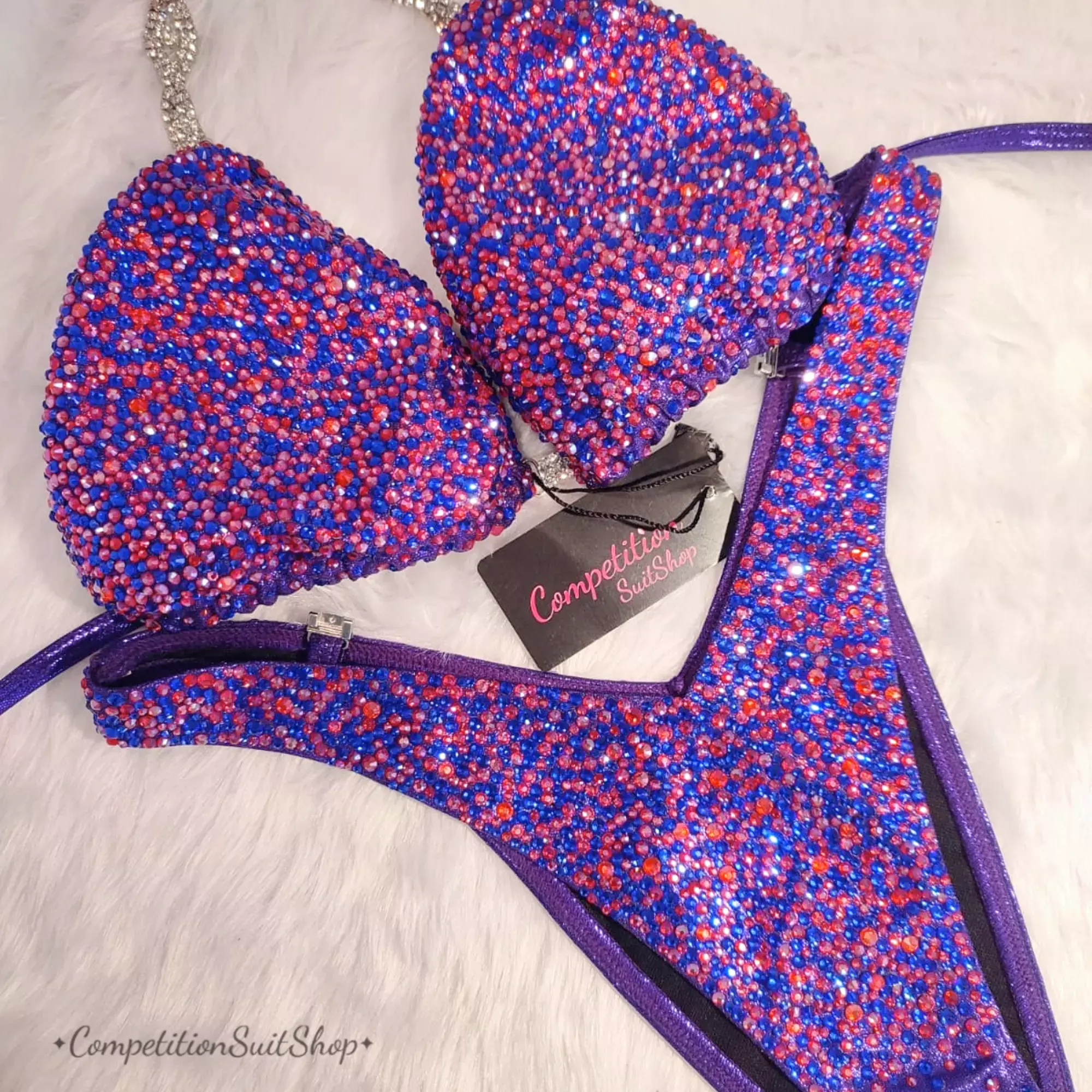 Candylicious Purple Blue Figure Competition Suit-F1023