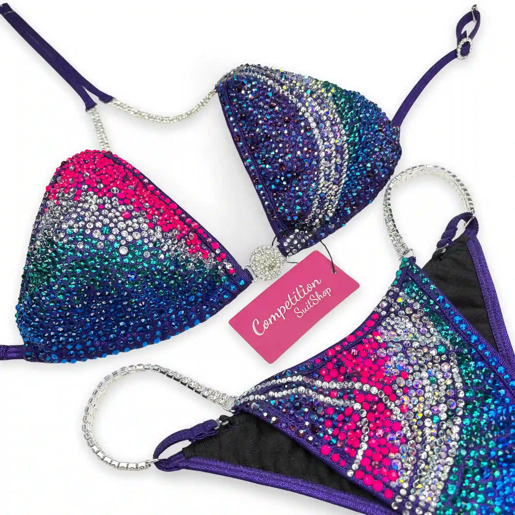 Aurora Neon Bikini Competition Suit B232
