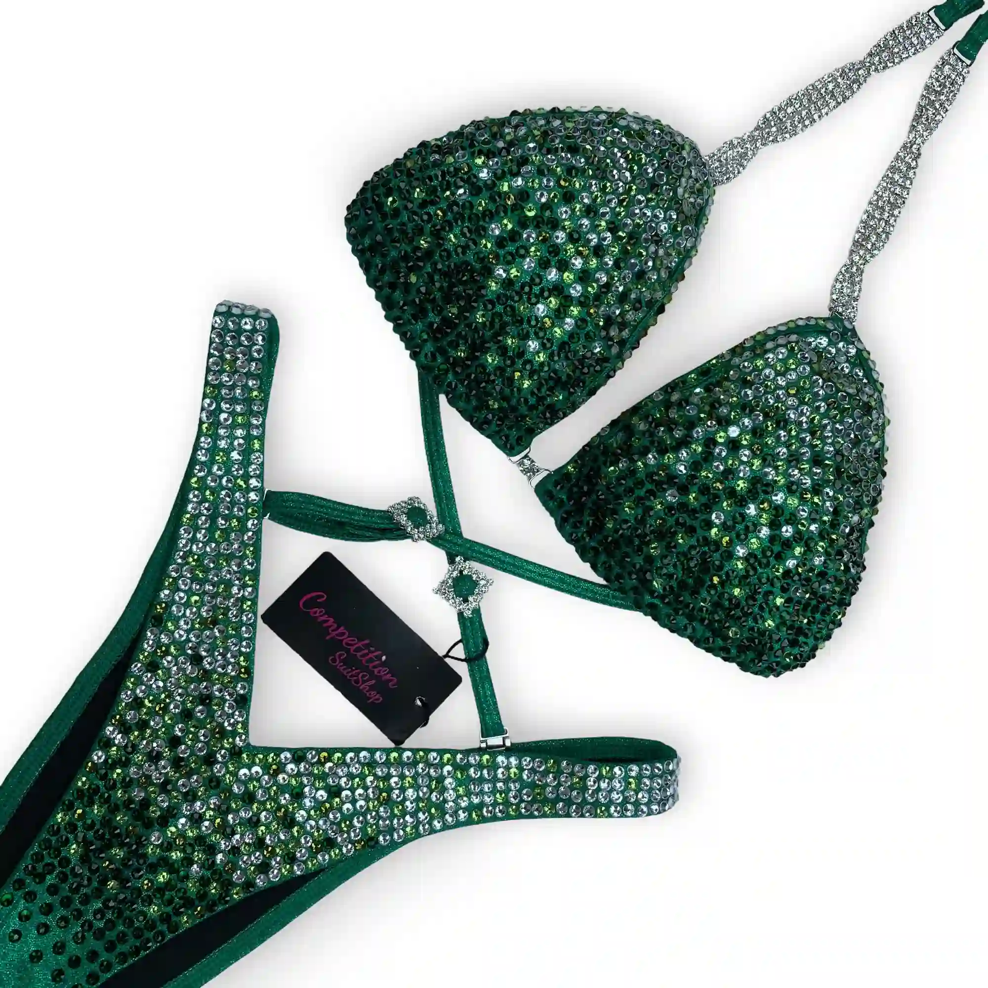 Shades of Green Figure Competition Suit FM173-9