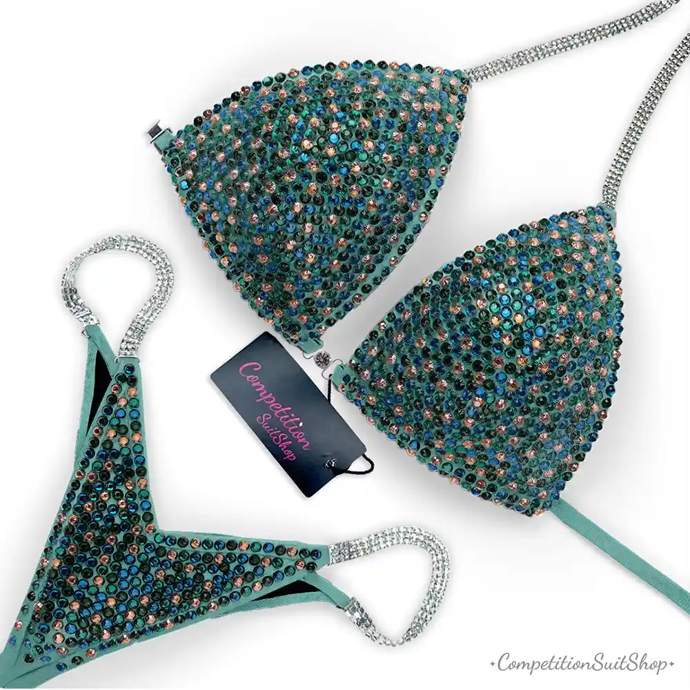 Teal Gold Wellness Competition Suit (BM151-11W)