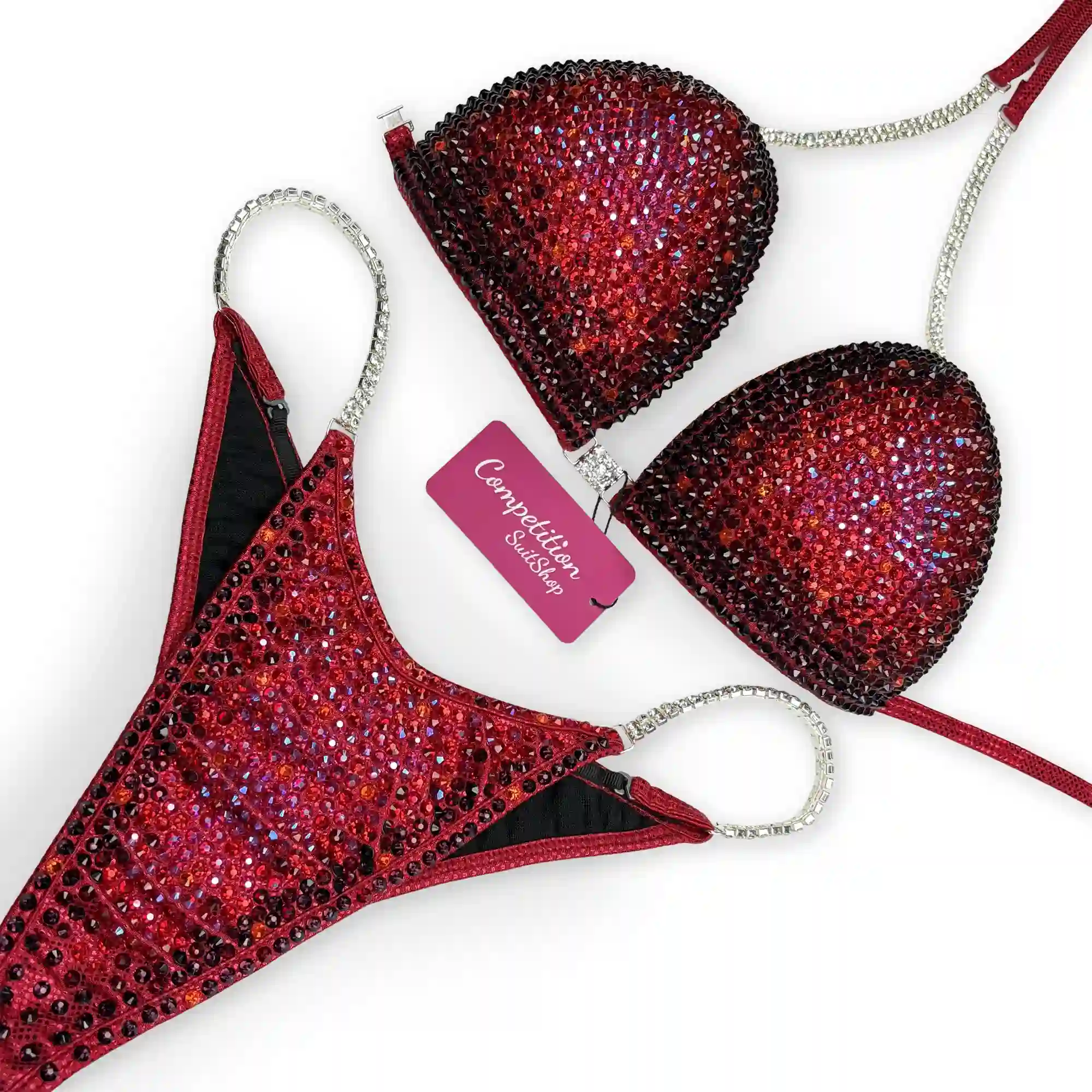 Sizzling Ruby Bikini Competition Suit (B168)