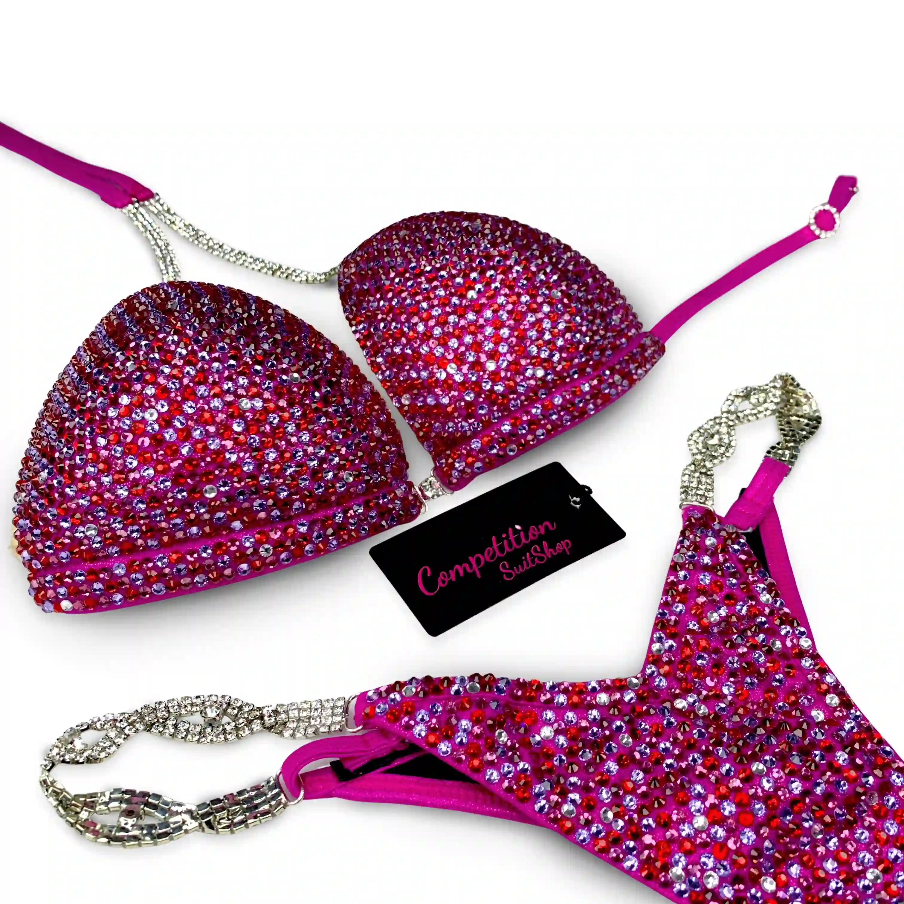 Pink Purle Candylicious Competition Bikini Suit (B163)