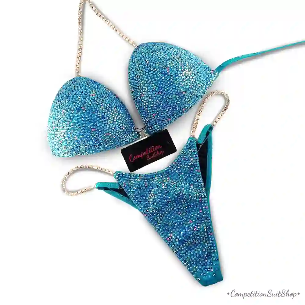 Candylicious Lagoon Blue Competition Bikini Suit (B149)