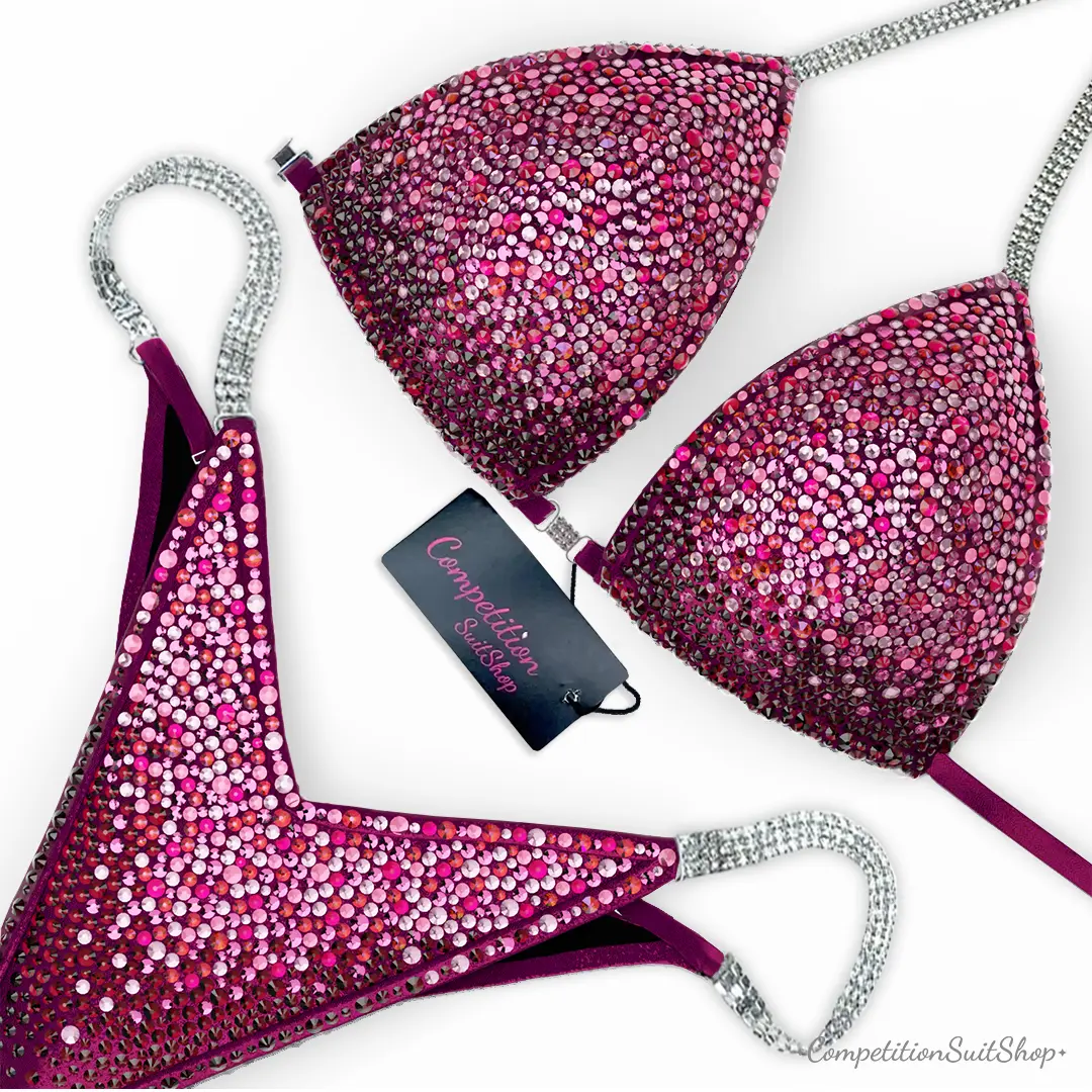 Rosé Bloom Tessera Competition Bikini BM240-3