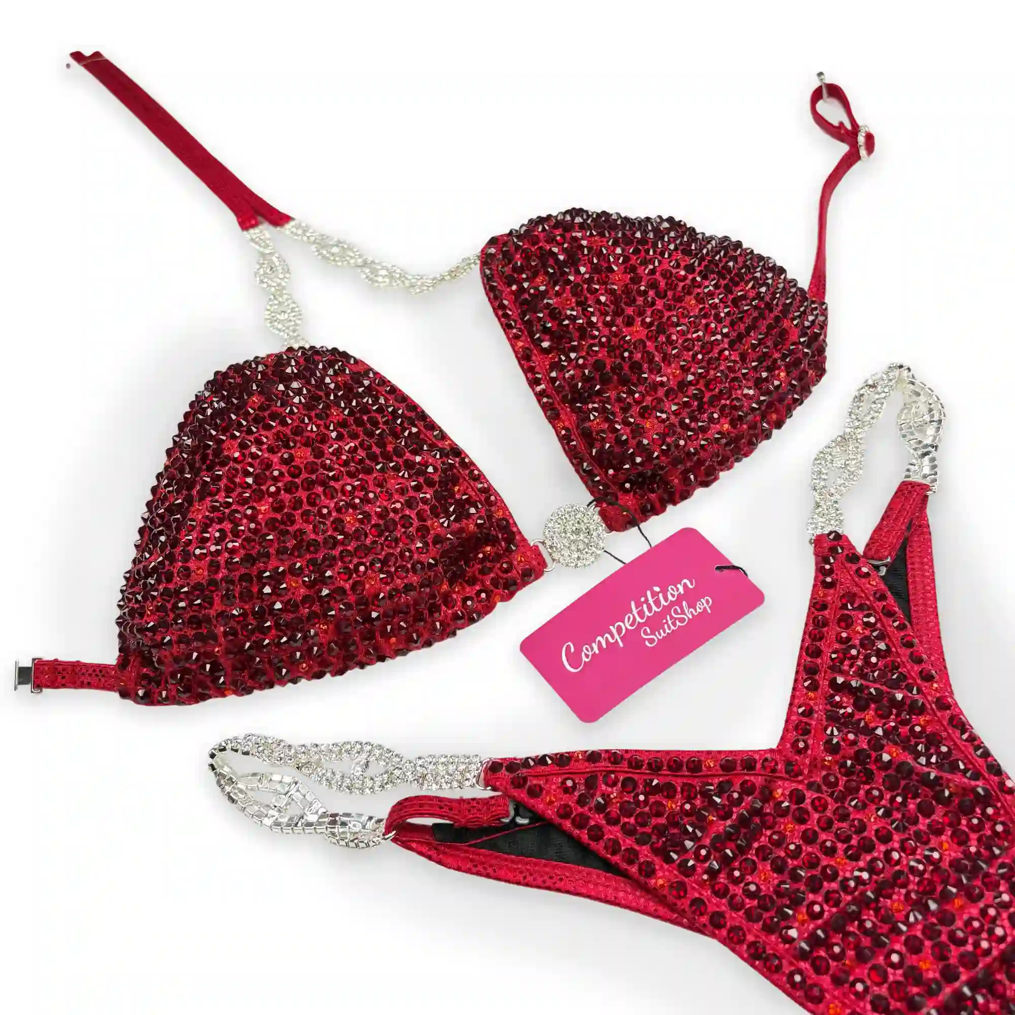 Sunset Crimson Wellness Competition Suit BM202-8W