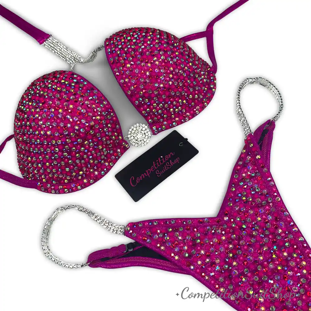 Pink Delight Wellness Competition Suit B175W