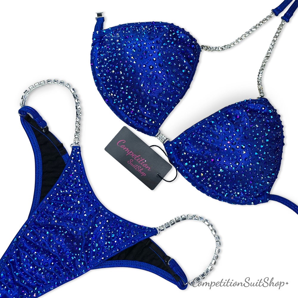 Blue AB Bikini Competition Suit (B143)