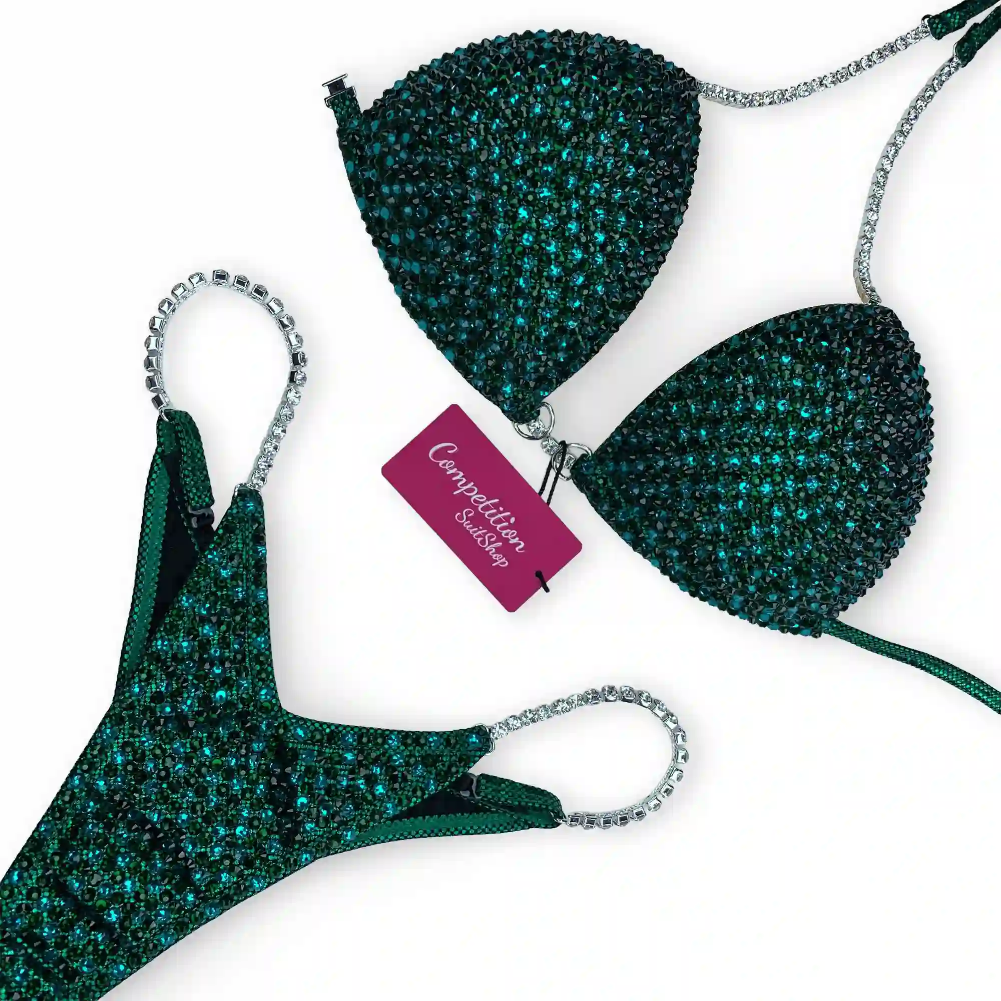 Enchanted Emerald Bikini Competition Suit B203