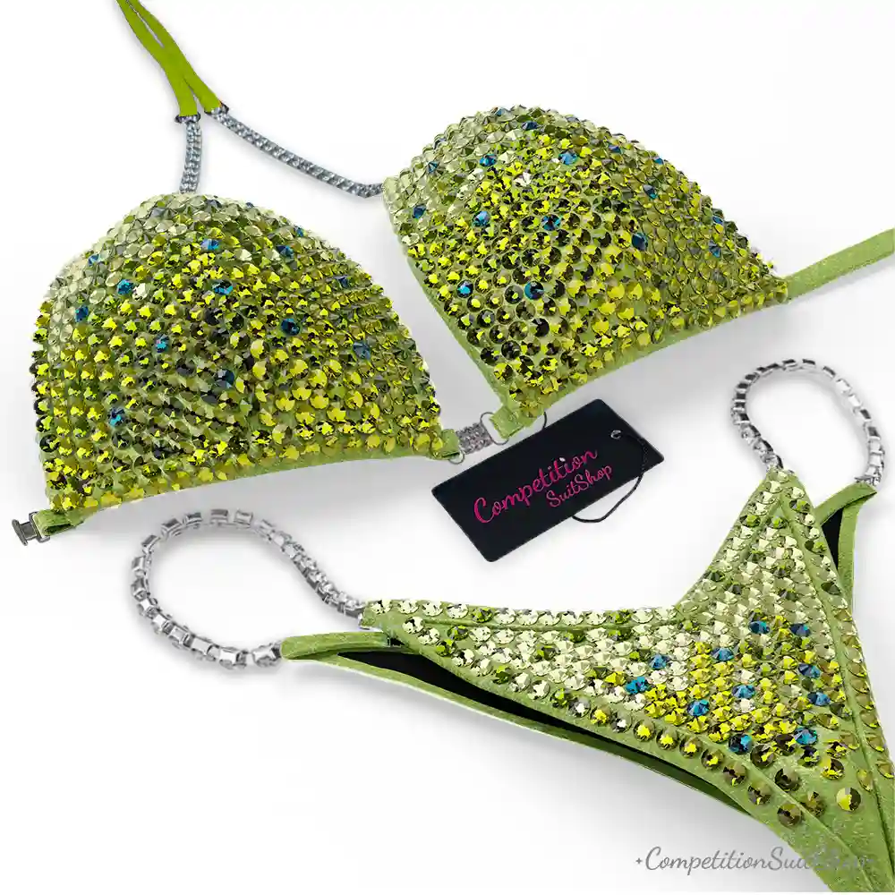 Lime Green Wellness Competition Suit BM173-7W