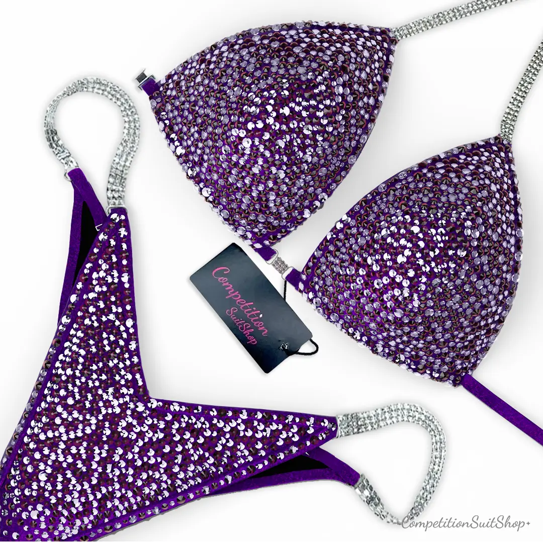 Mulberry Haze Stardust Competition Bikini BM239-1