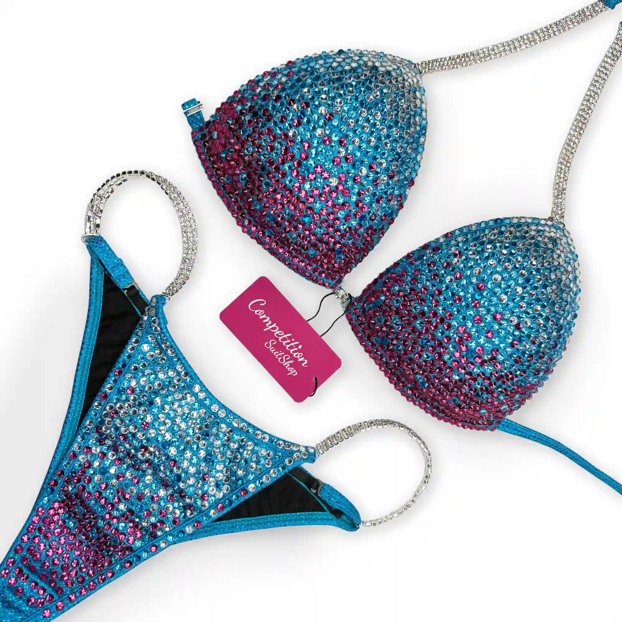 Seaside Blossom Splendor Bikini Competition Suit BM173-6