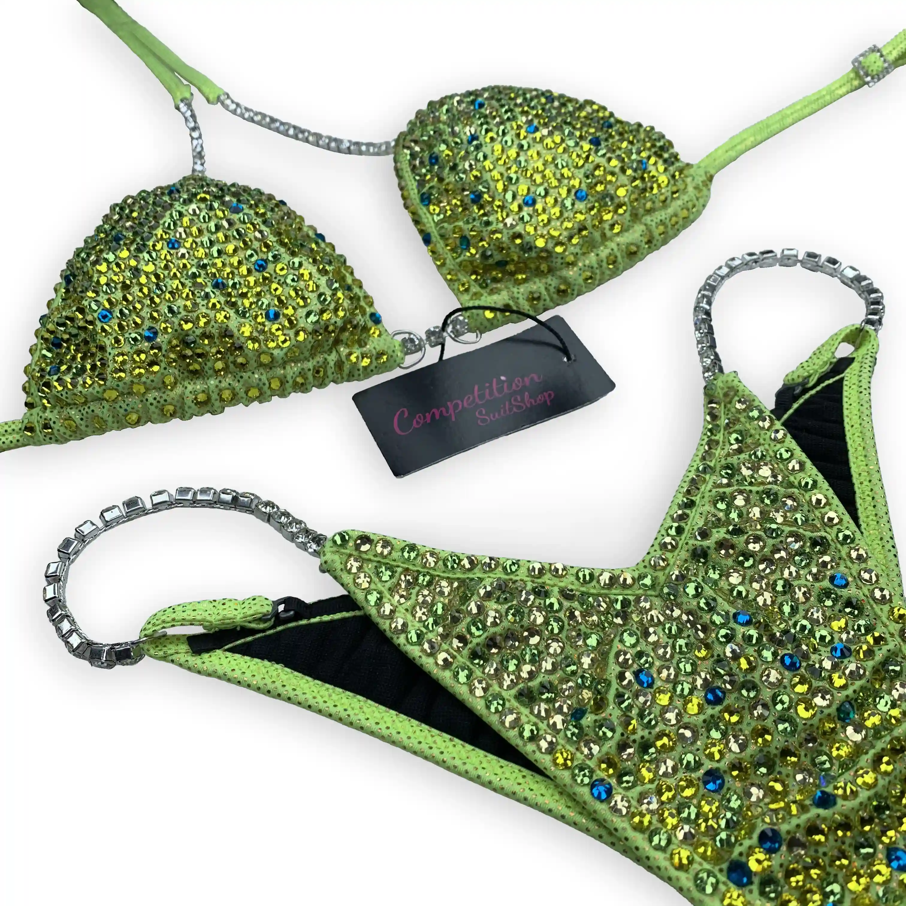 Lime Green Wellness Competition Suit BM173-7W