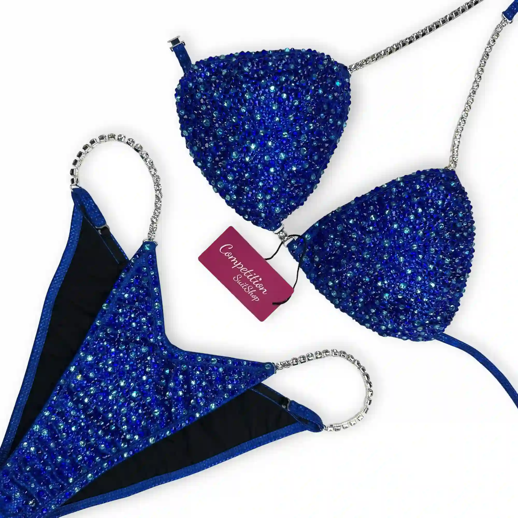 New Blue Bikini Competition Suit (B135)