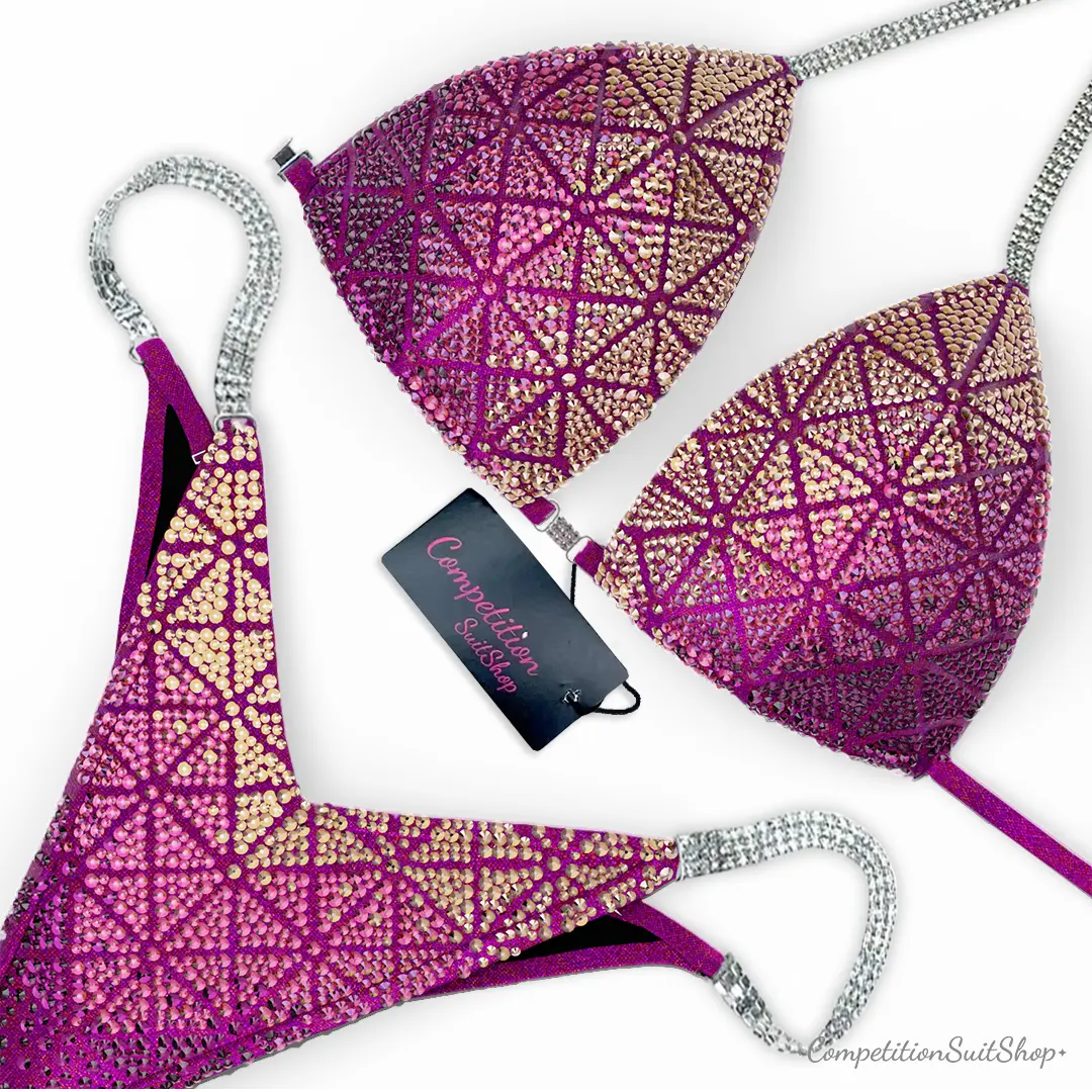 Aurora Pink Obsidian Wellness Competition Bikini BM230-8W