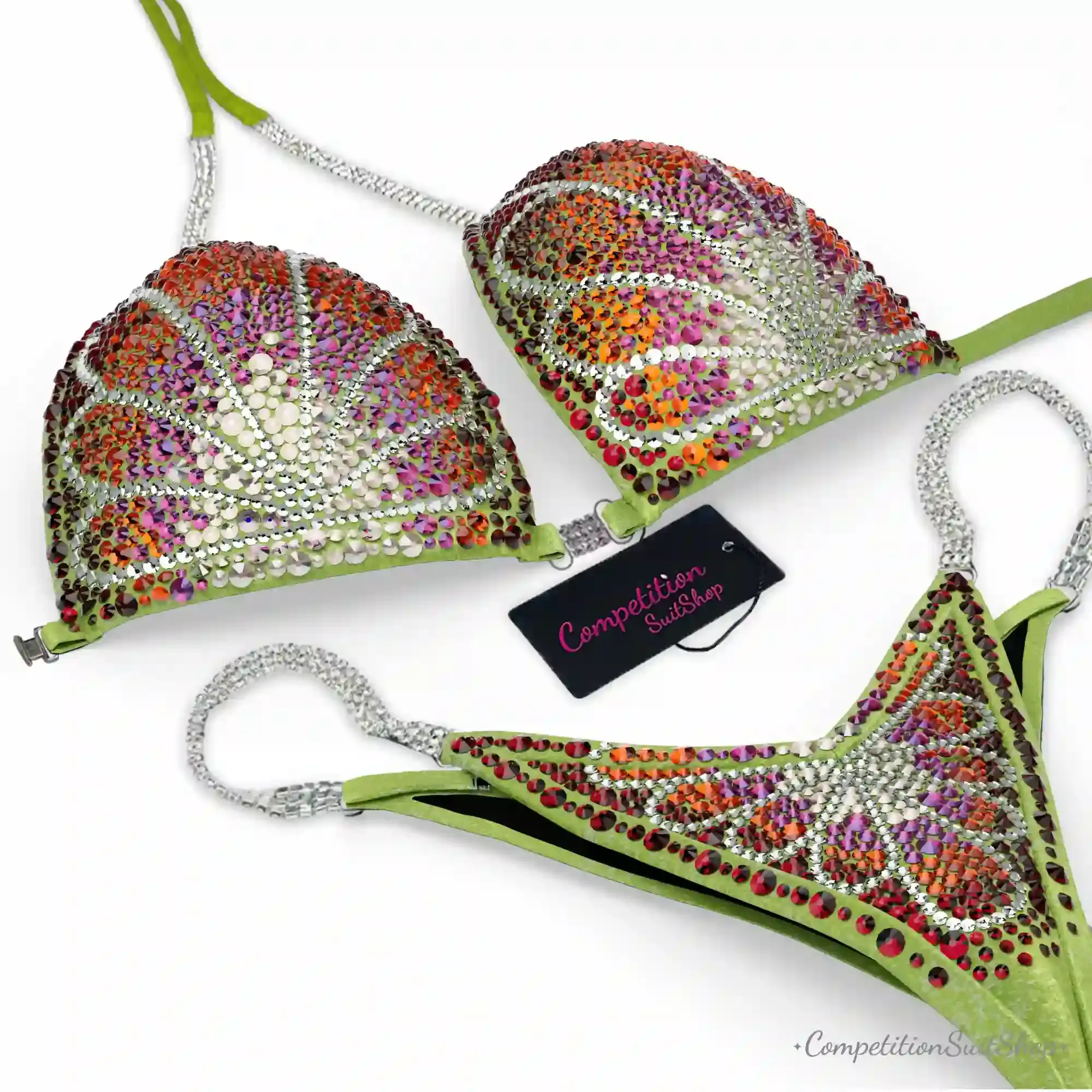 Lime Bloom Competition Bikini BM191-6