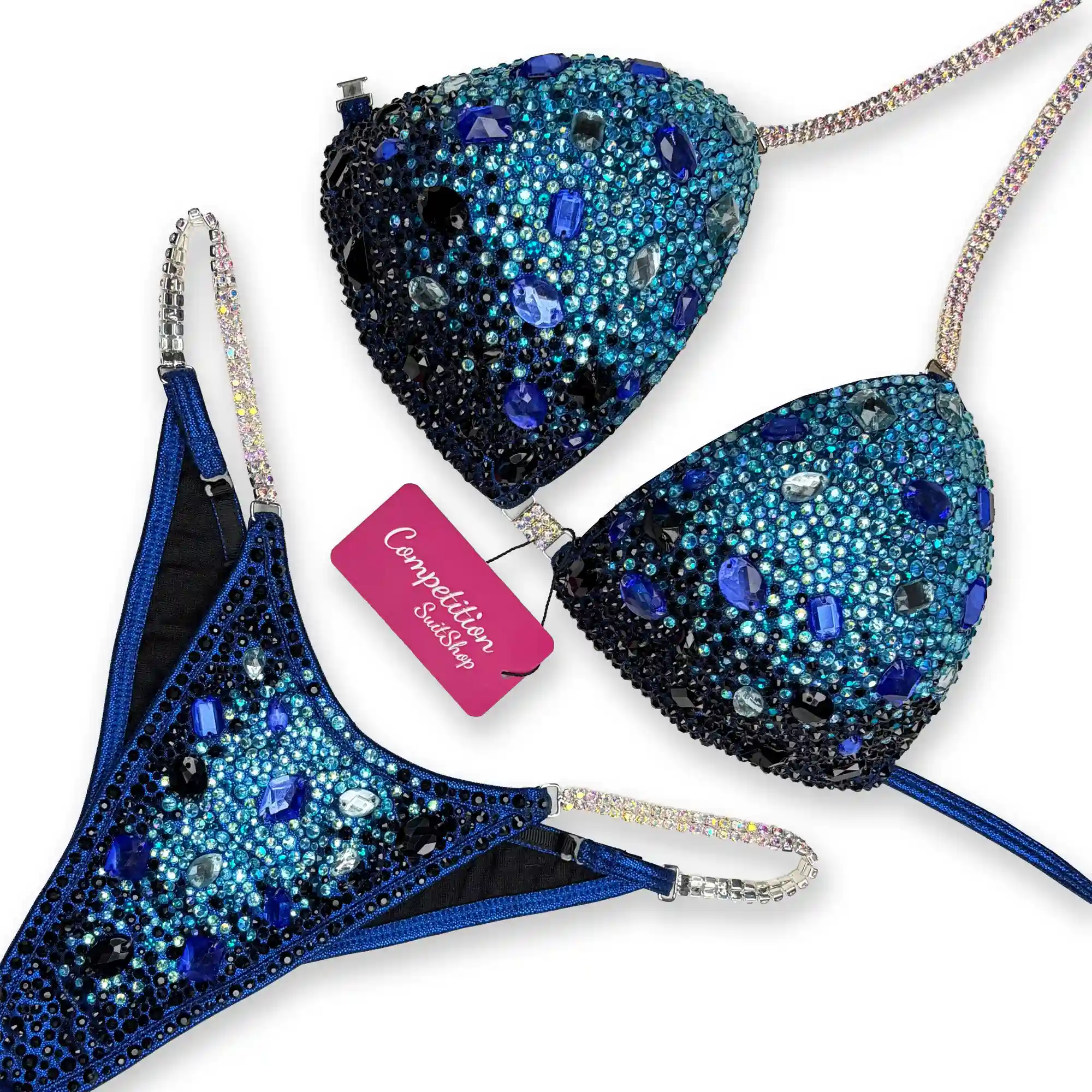 Azure Bedazzled Amethyst Competition Bikini BM255-1