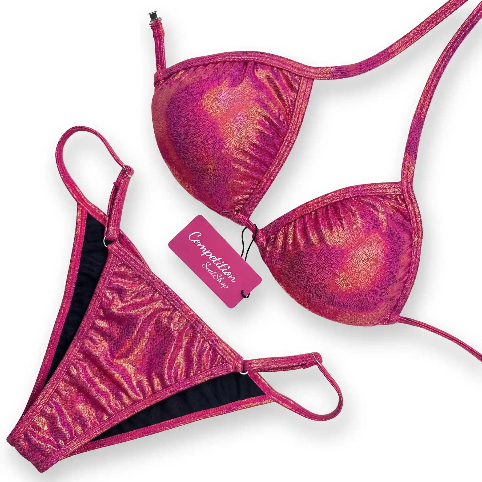 Blazing Orange Pink Fit Model Division Suit