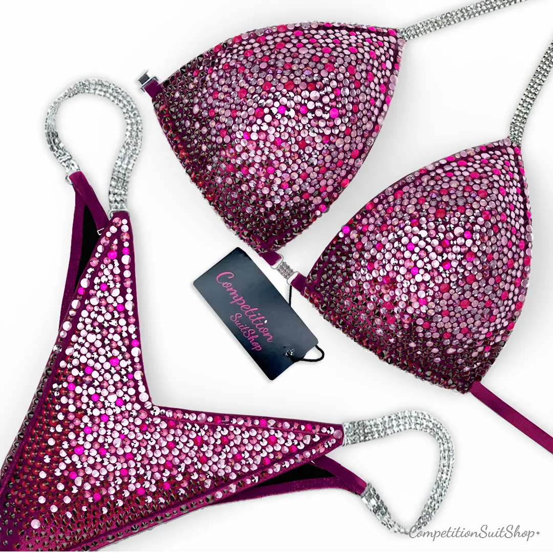 Rosé Bloom Tessera Competition Bikini BM240-3
