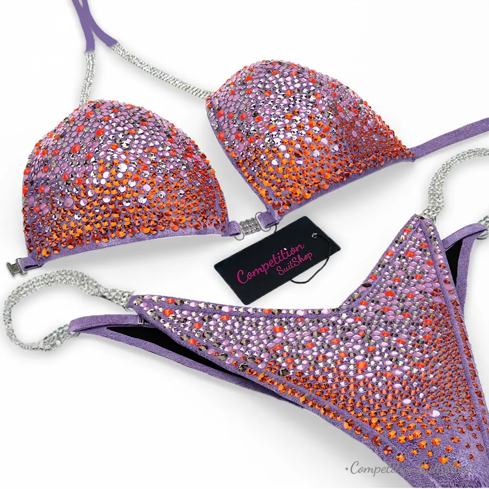 Peach Sunset Tessera Wellness Competition Bikini BM240-7W