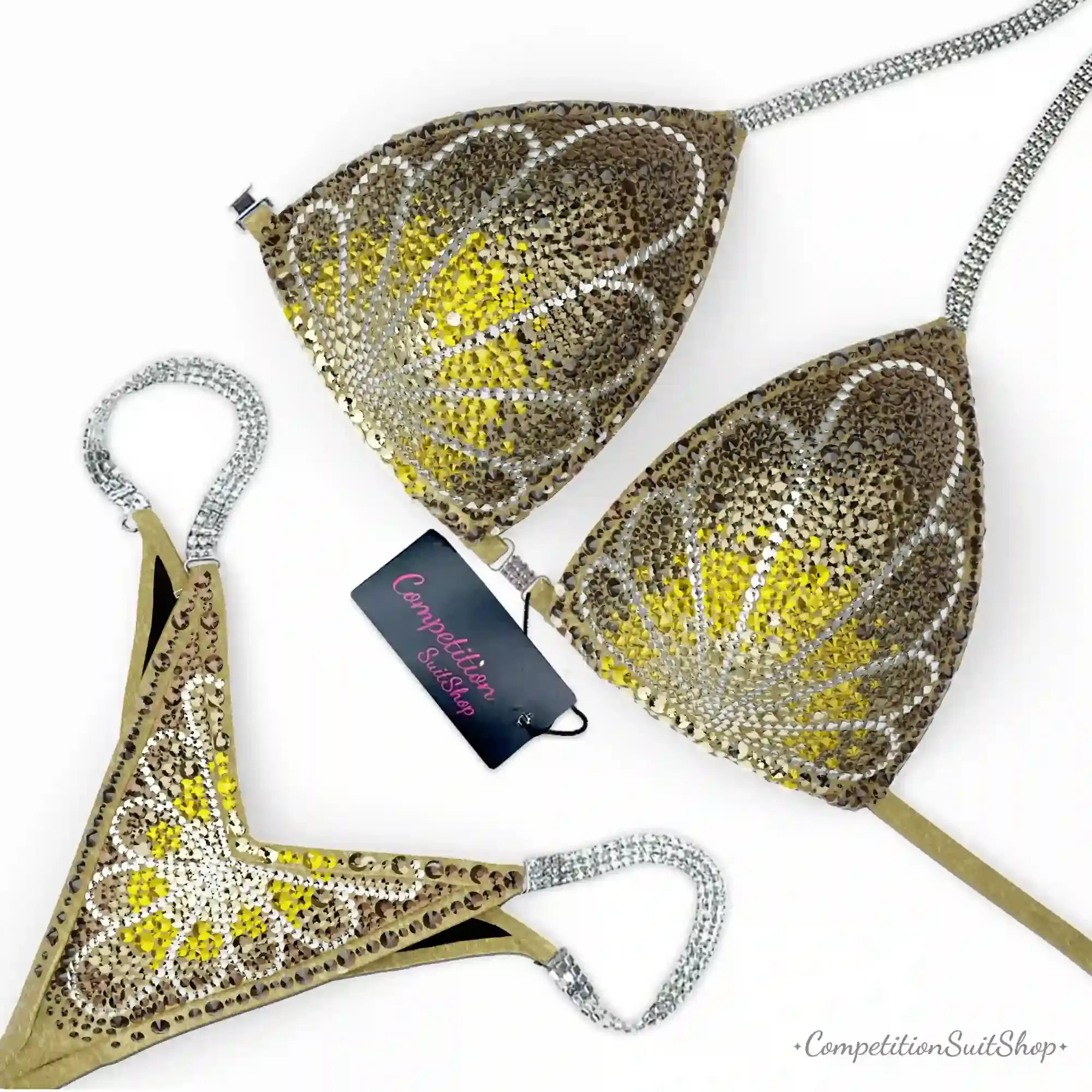 Gold Bloom Competition Bikini BM191-5
